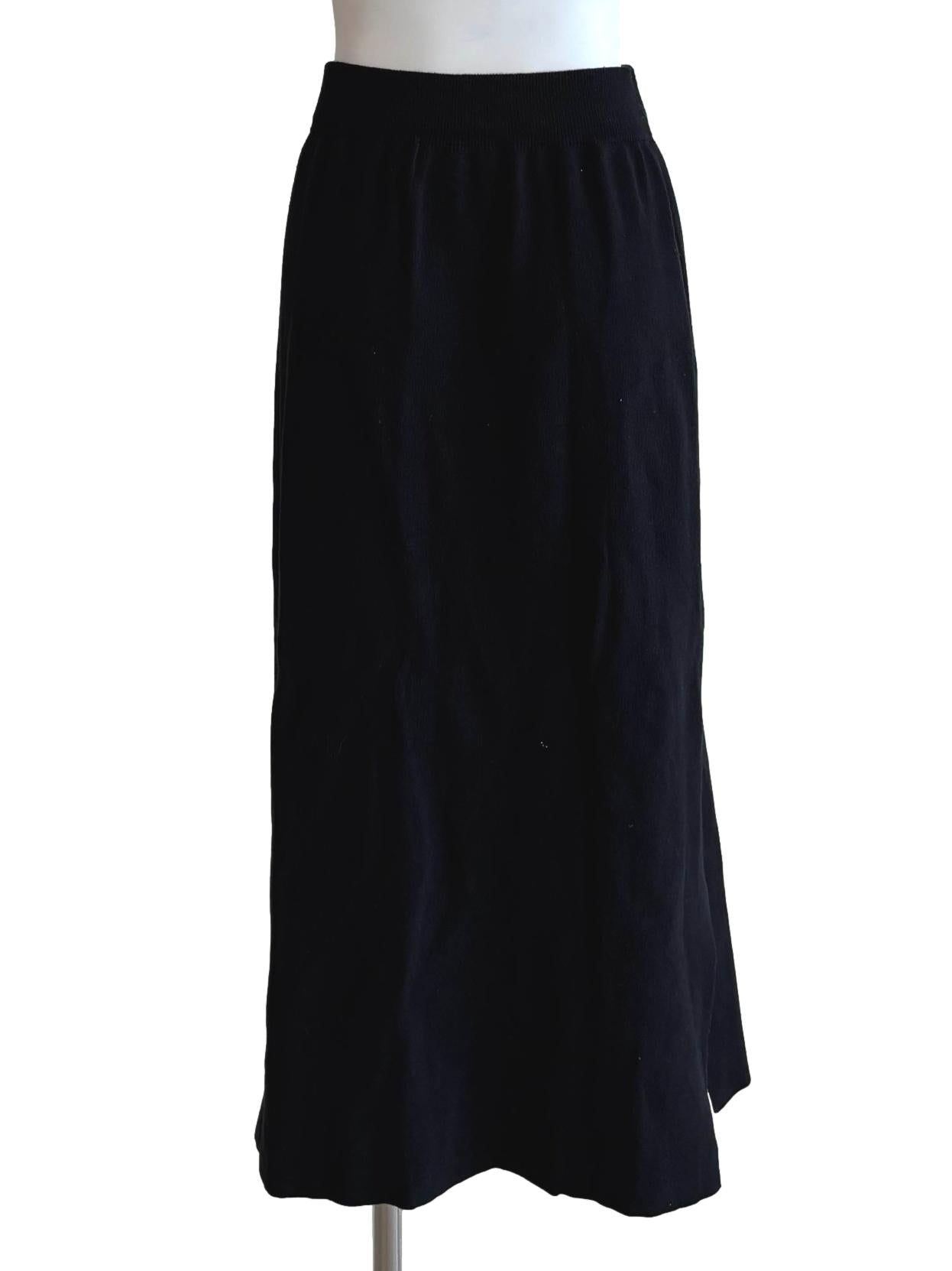 Parisian Black Ribbed Skirt