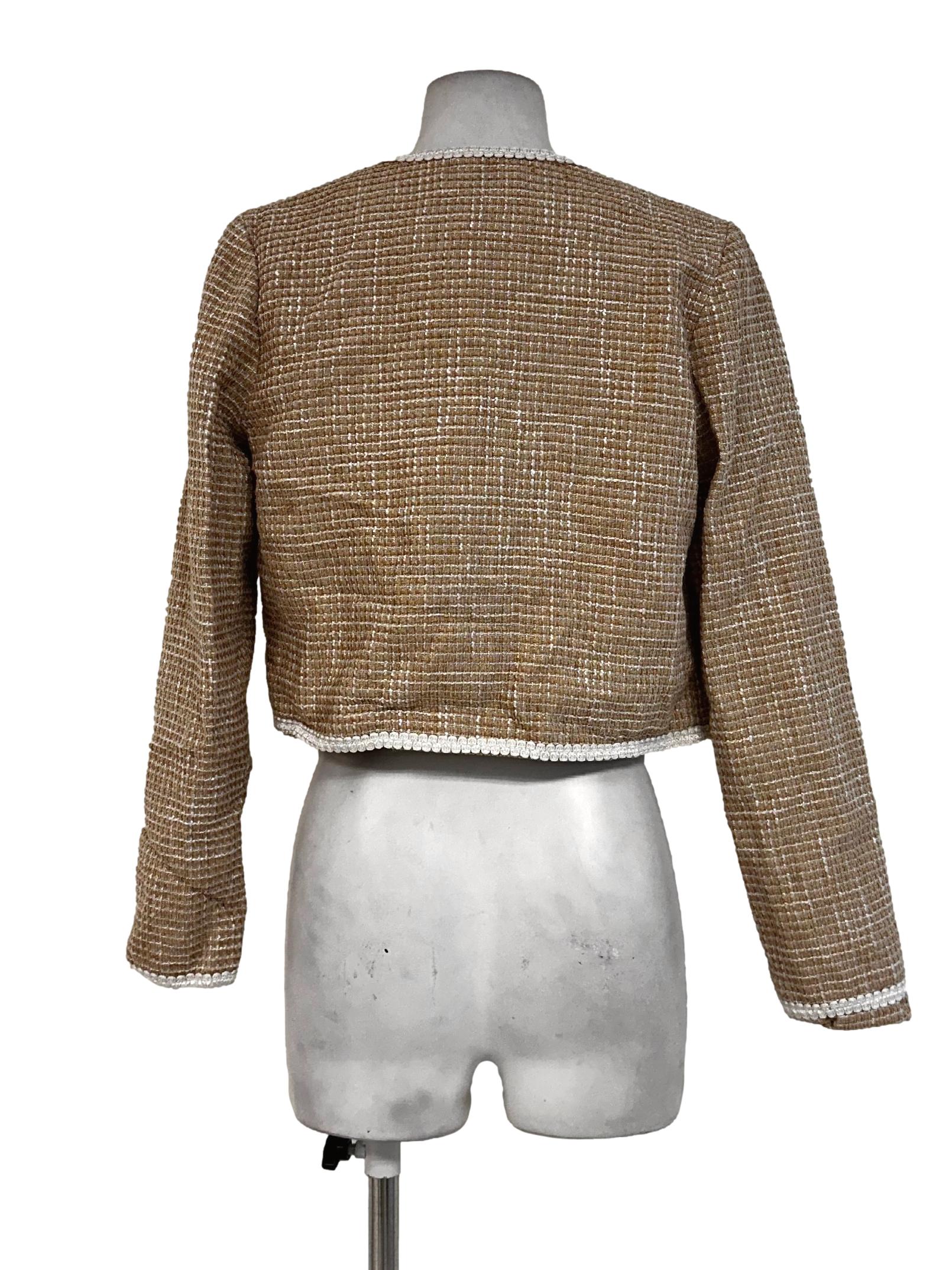 Biscotti Beige Tweed Pattern Jackets