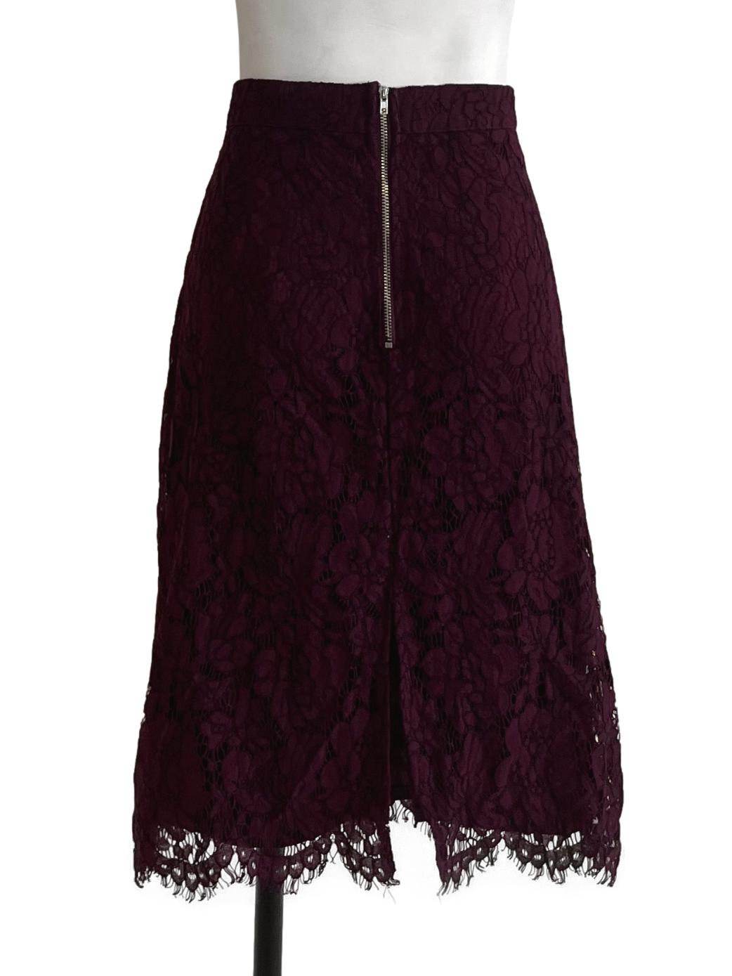 Mulberry Purple Lace Mini Skirt TTR