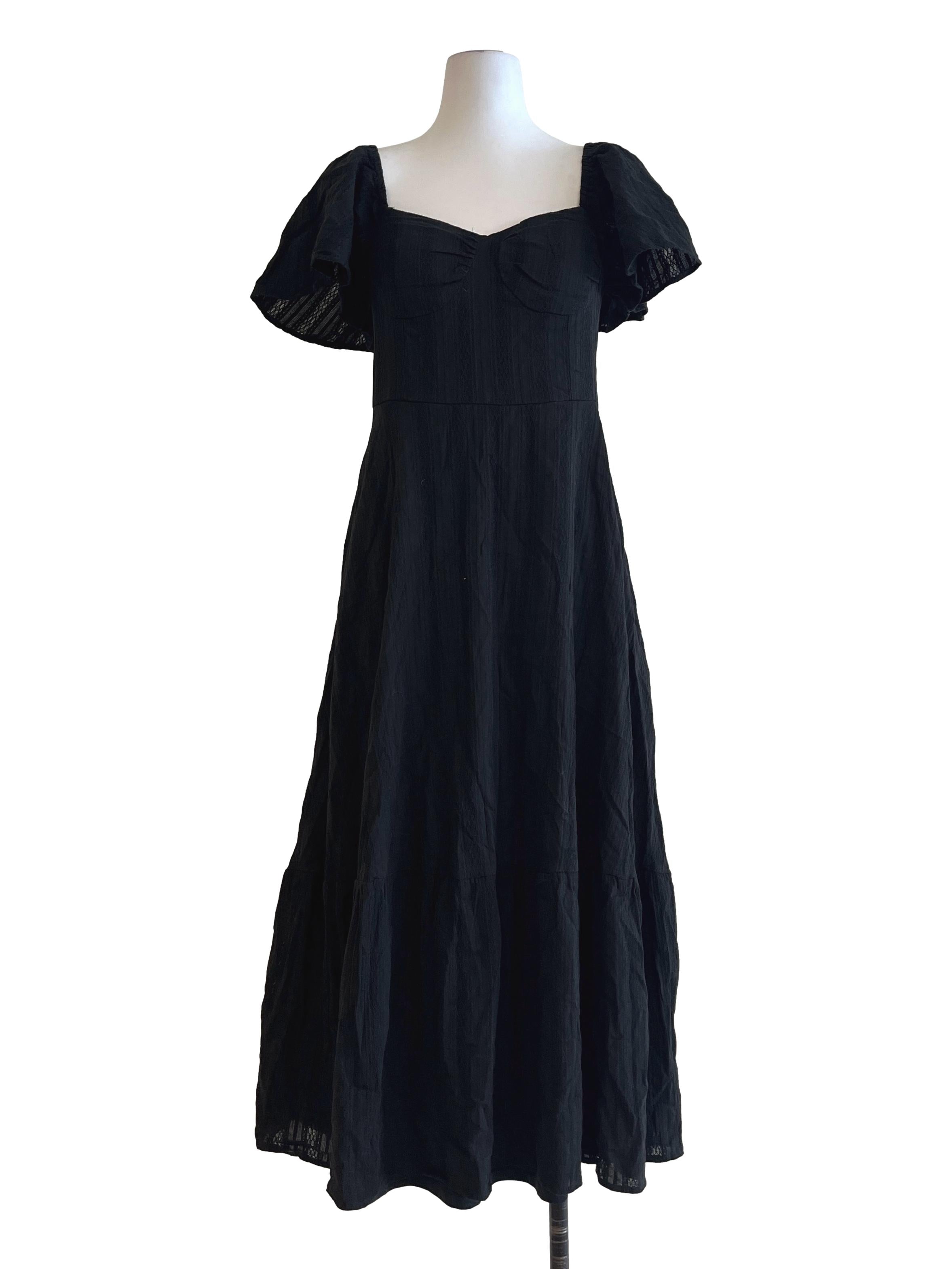 Jet Black Sweetheart Maxi Dress