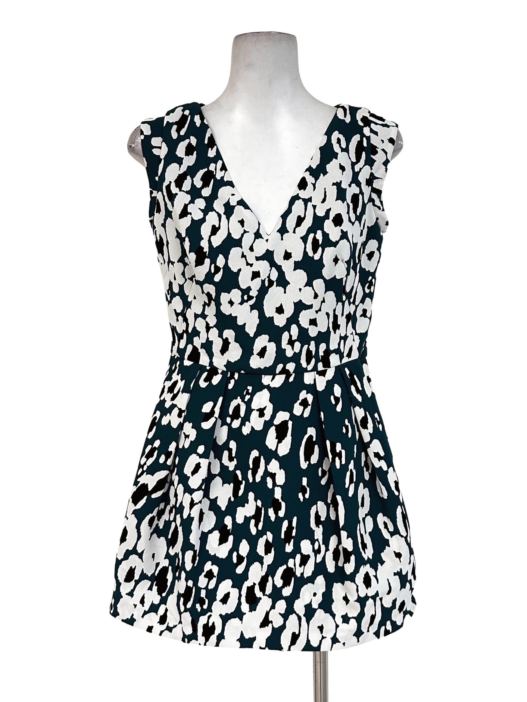 Green Blue Hue Abstract Pattern Romper