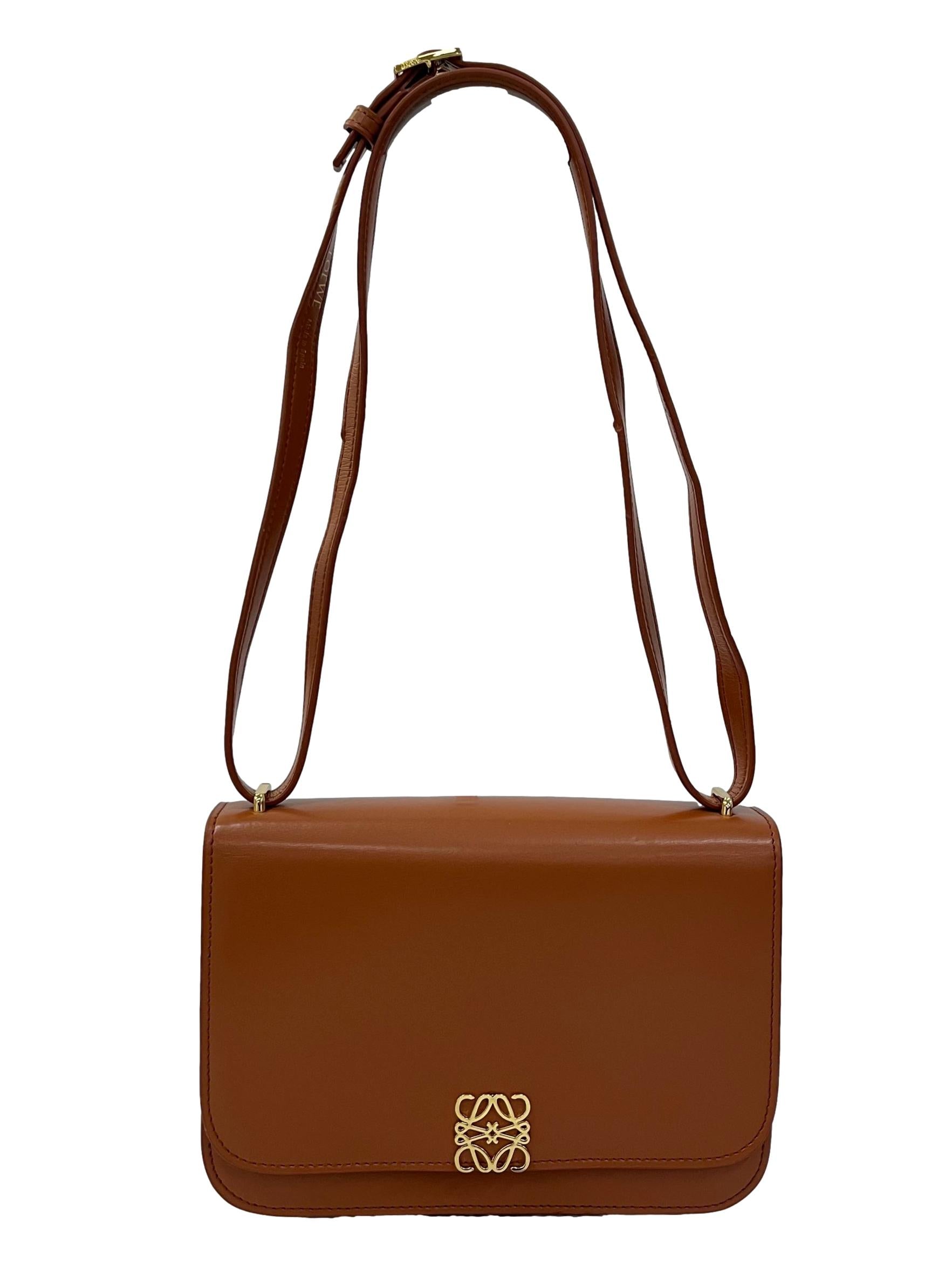Brown Goya Anagram Crossbody Bag