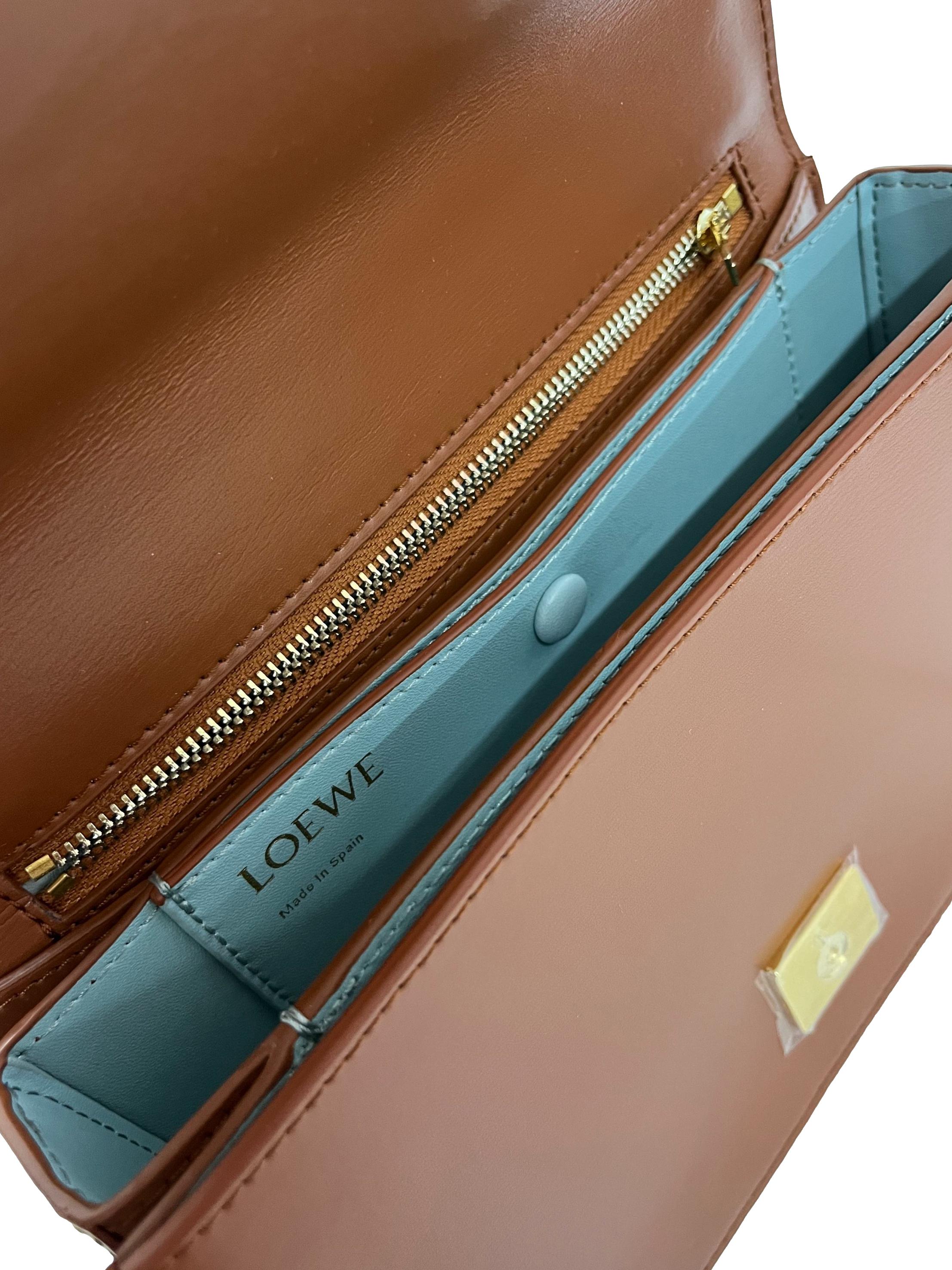 Brown Goya Anagram Crossbody Bag