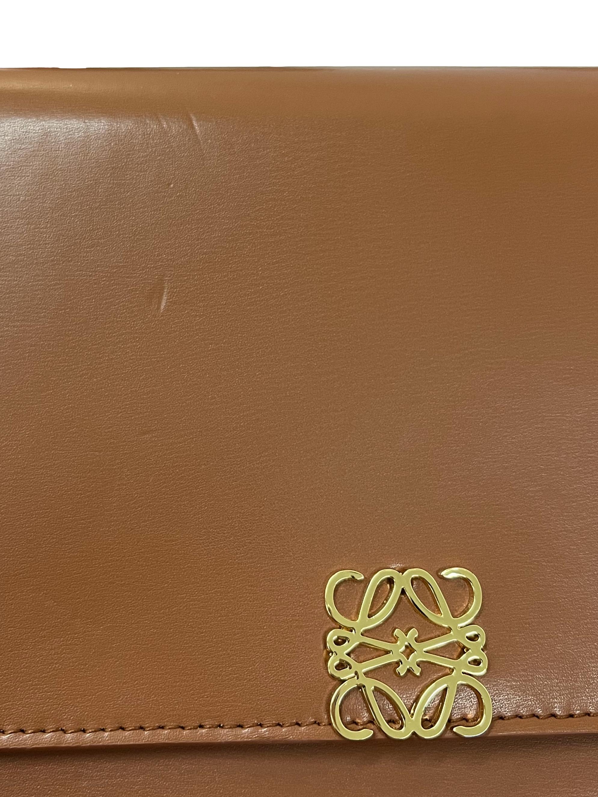 Brown Goya Anagram Crossbody Bag