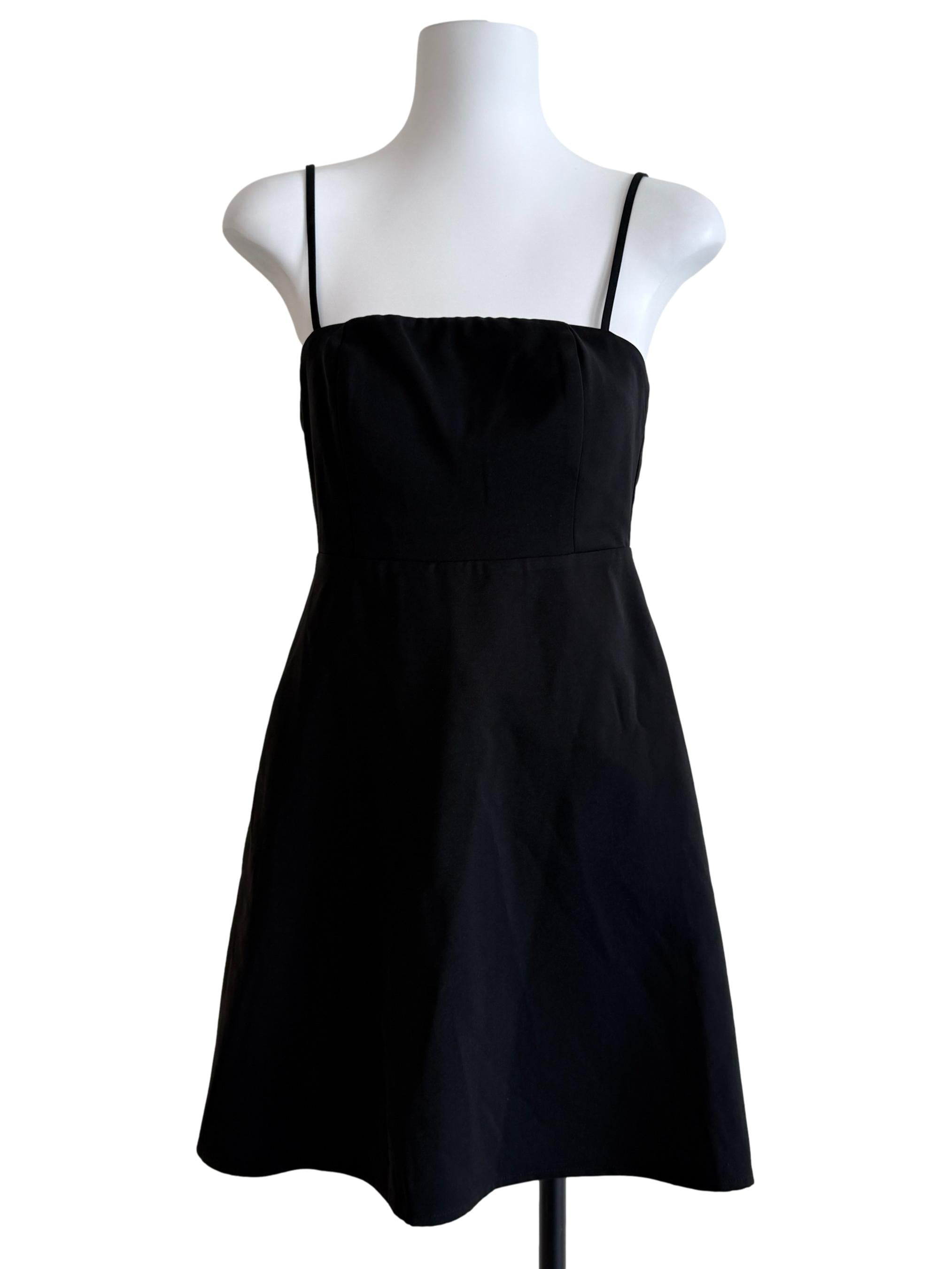 Black Spaghetti Strap Sleeveless Dress