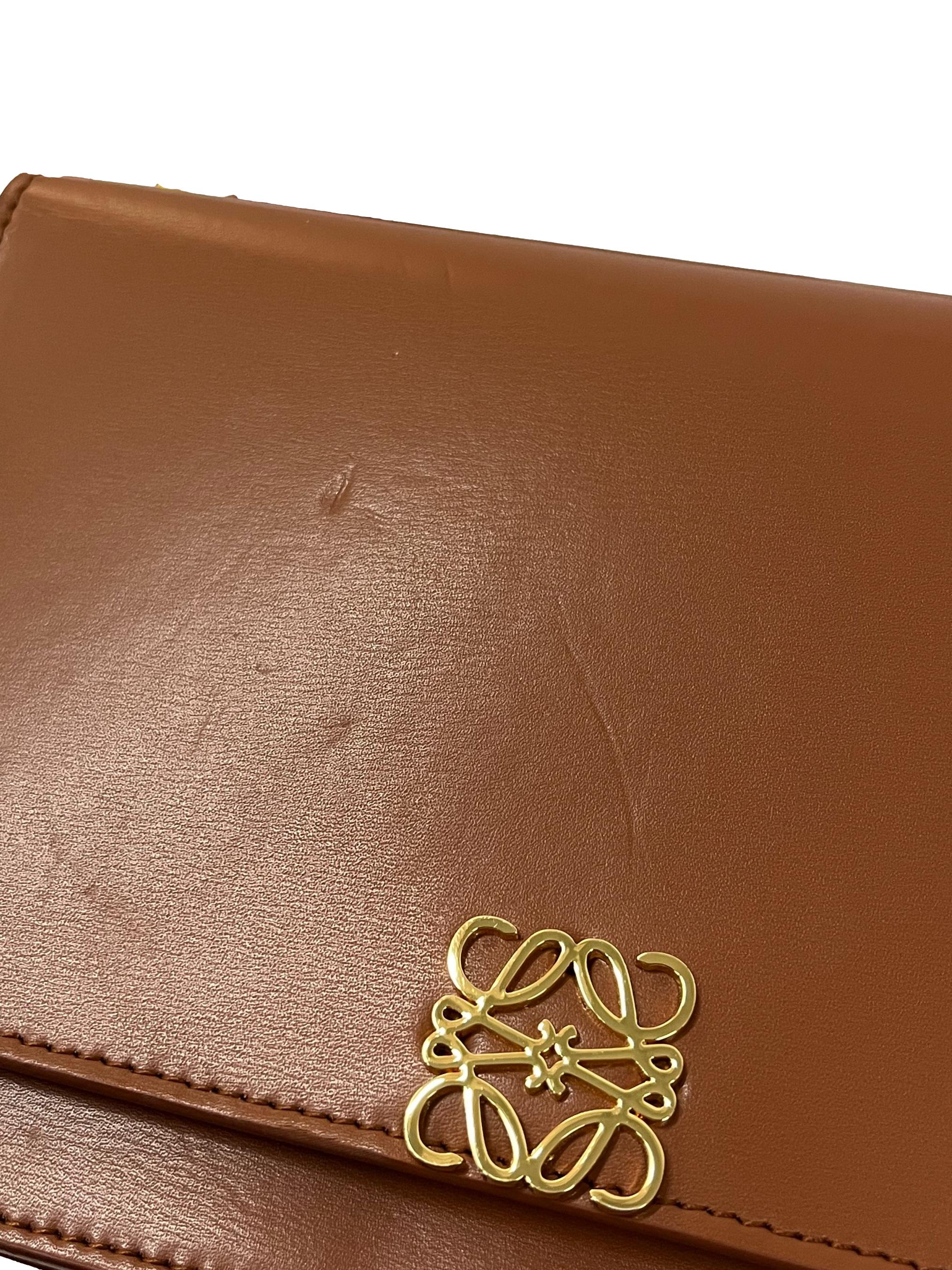 Brown Goya Anagram Crossbody Bag