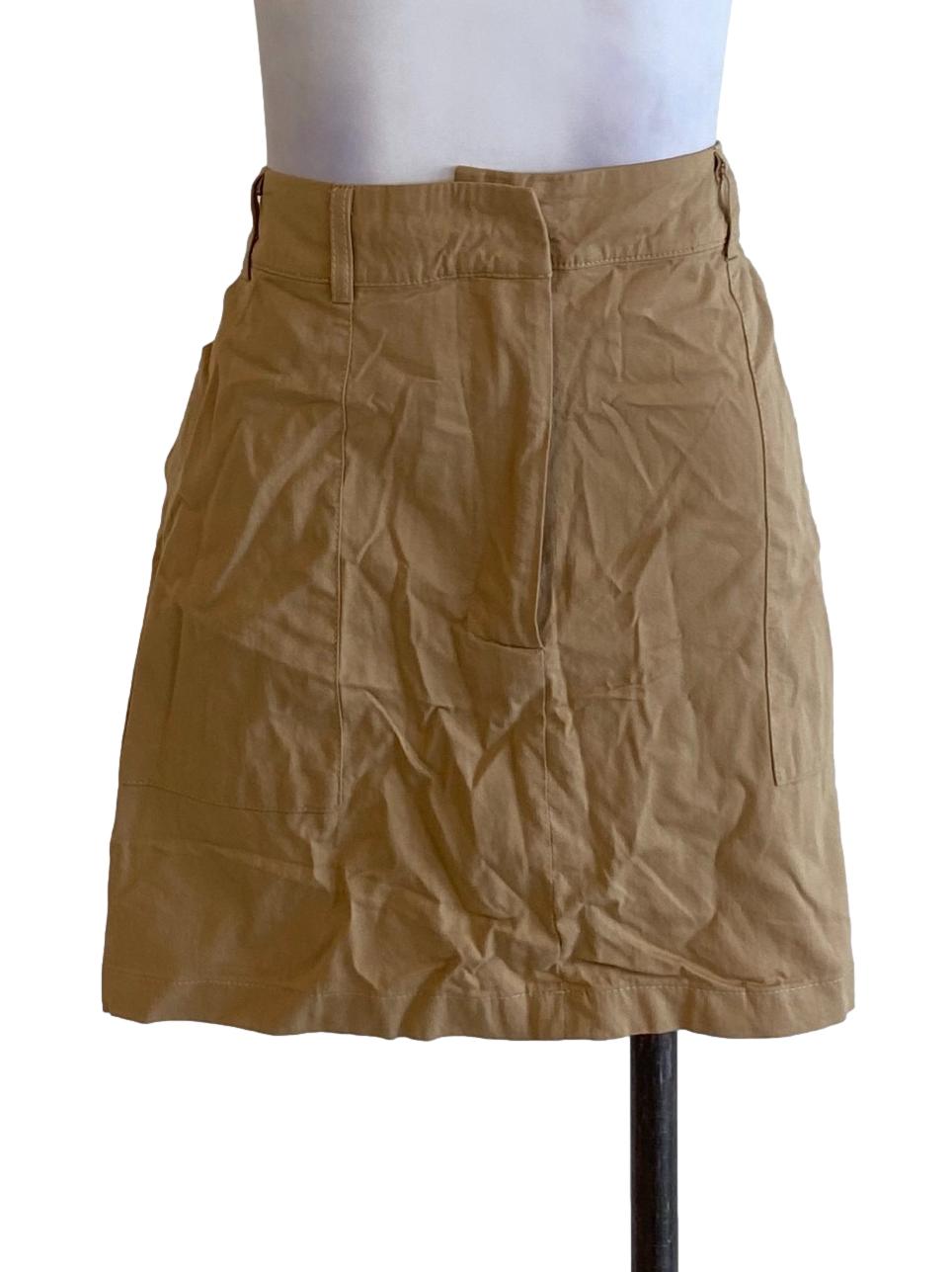 Peanut Brown Mini A-Line Skirt