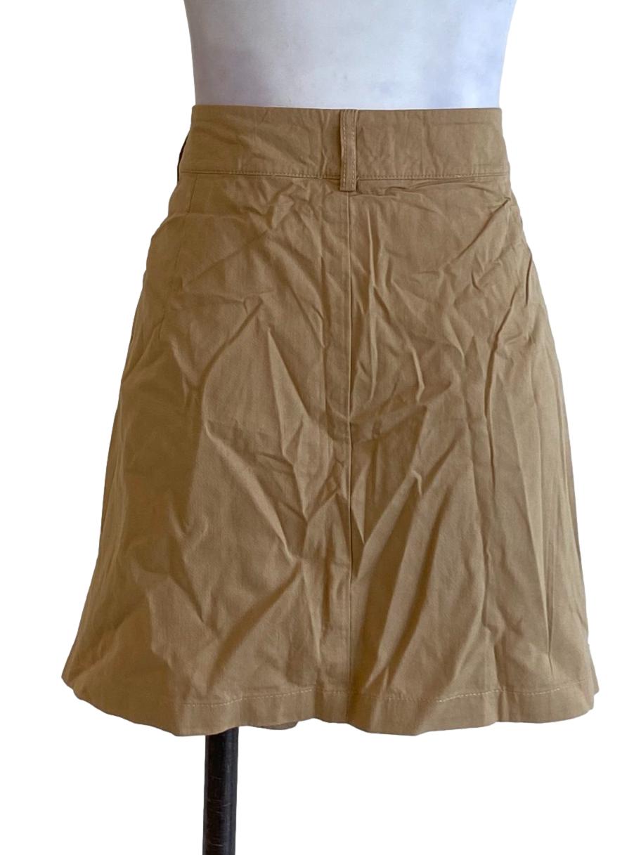 Peanut Brown Mini A-Line Skirt