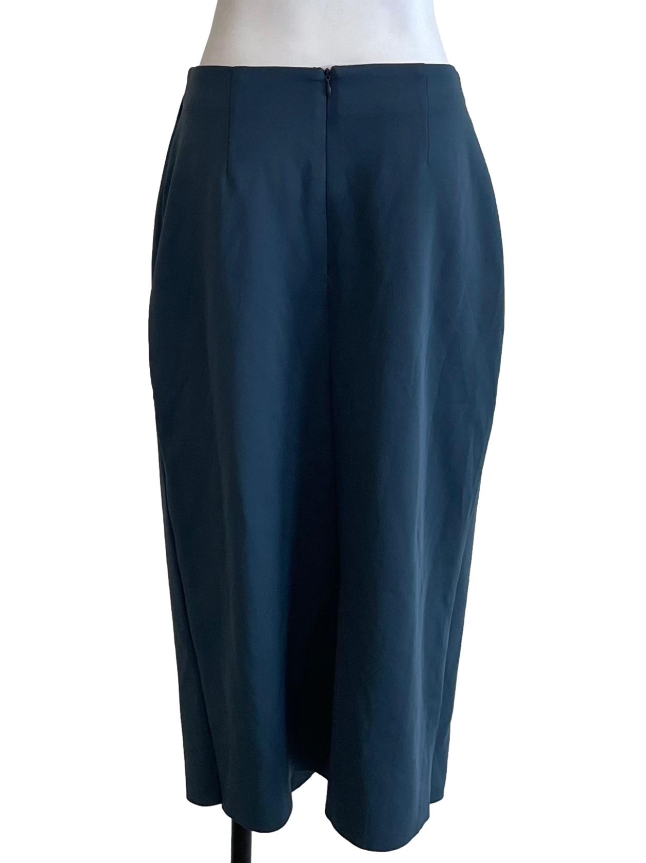 Aegean Blue Overlay Pencil Skirt
