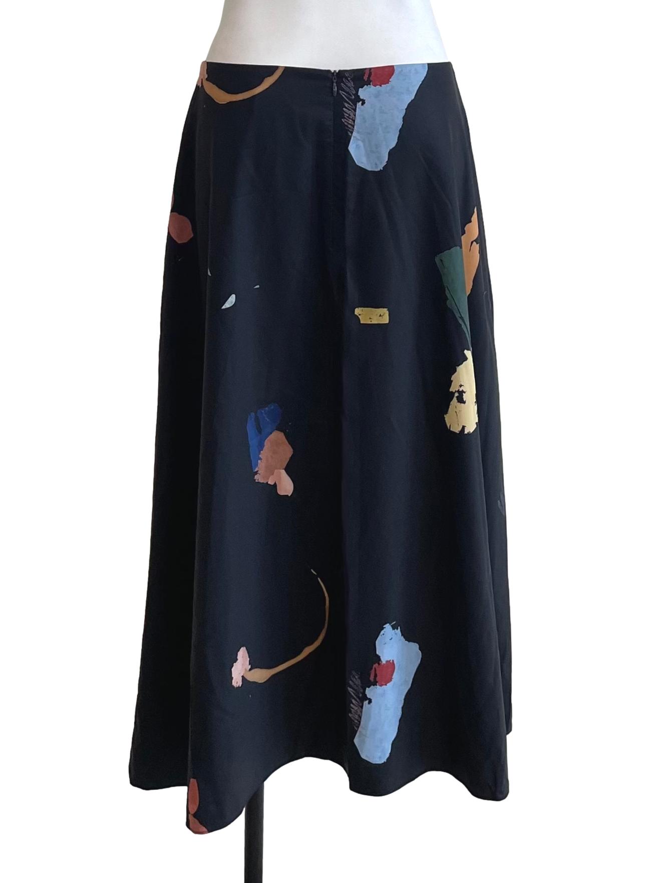 Fragments Midi Skirt In Black OSN