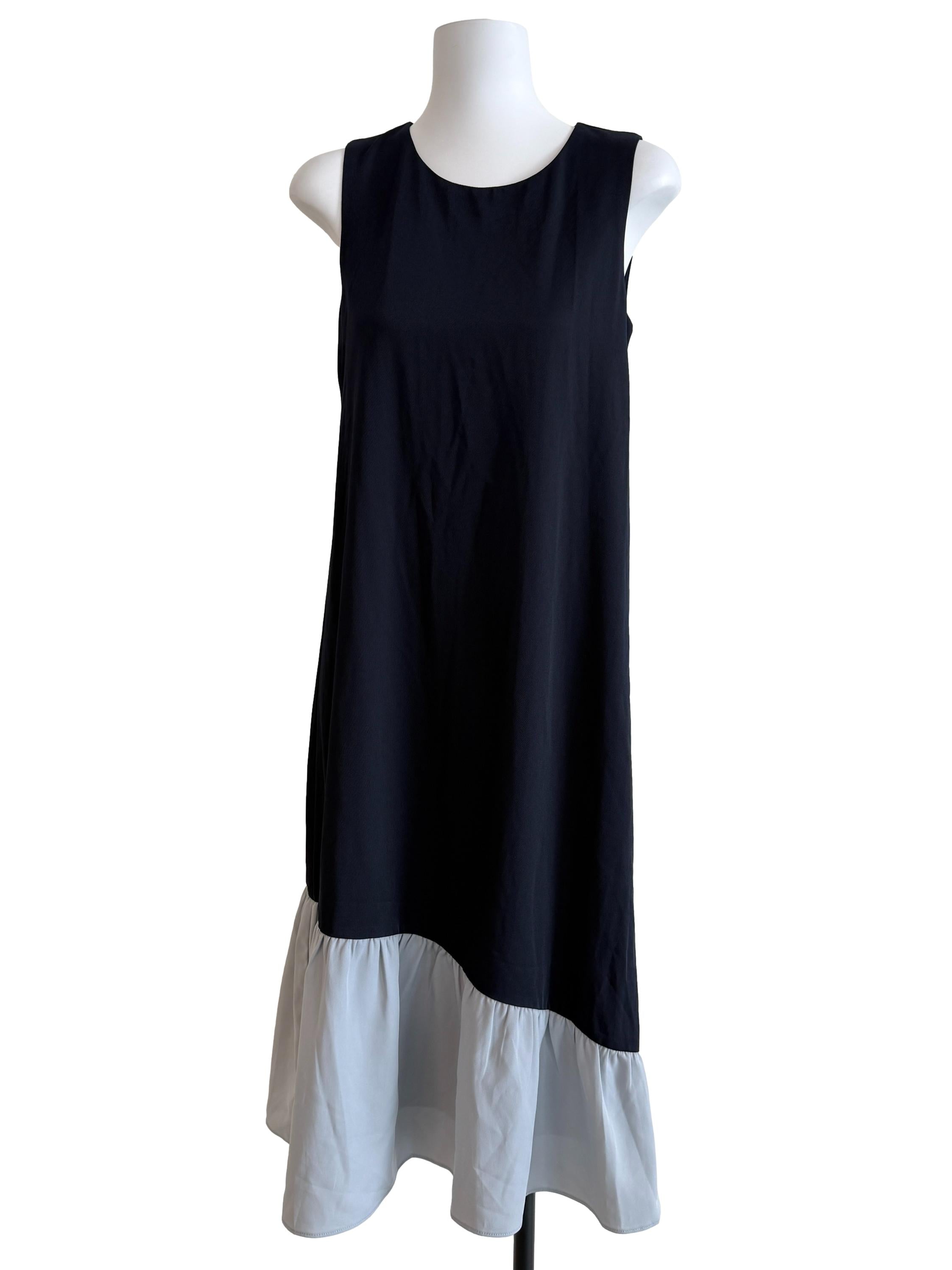 Two Tone Drop Waist Dress