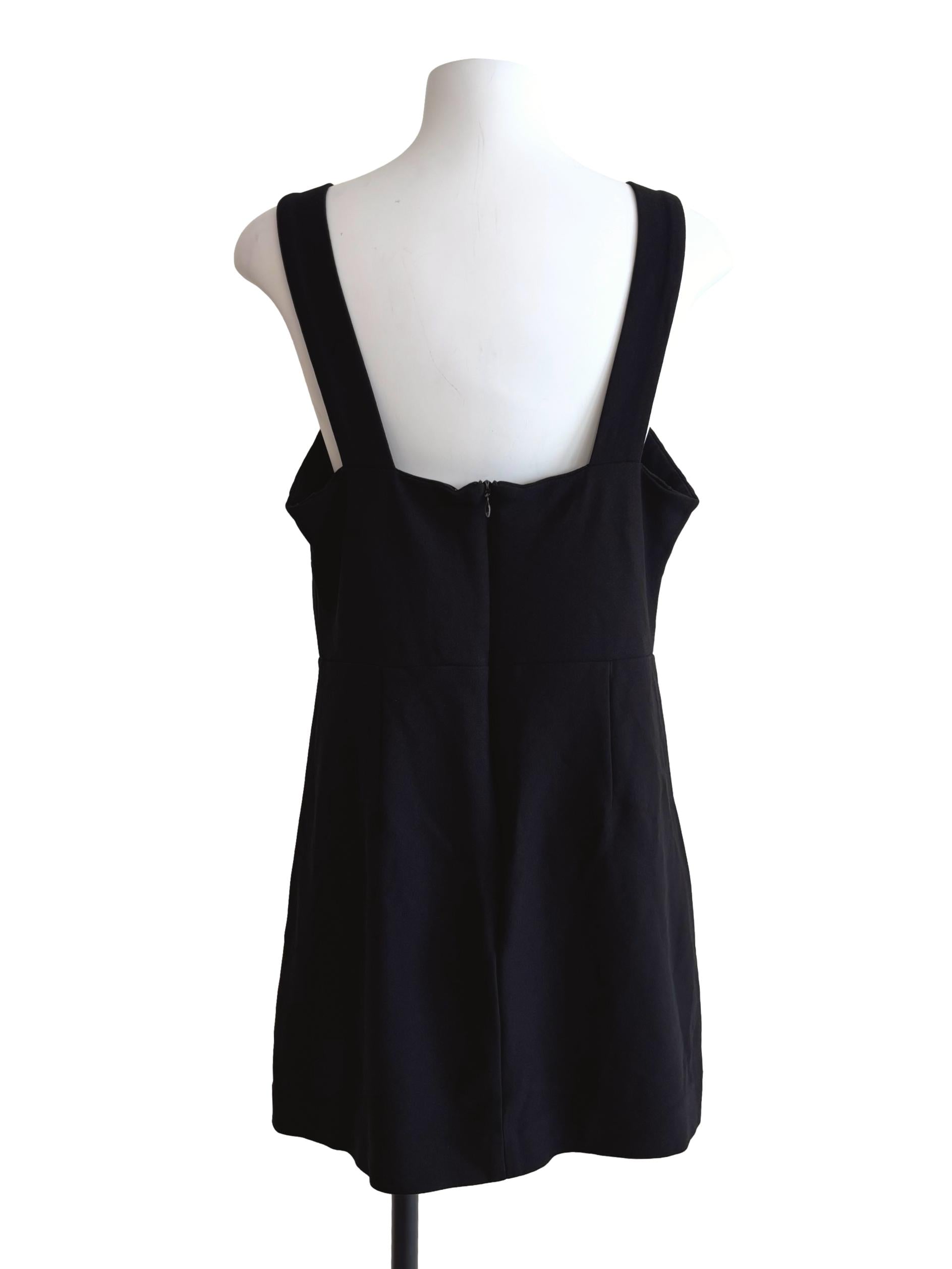 Jade Black Sweetheart Mini Dress