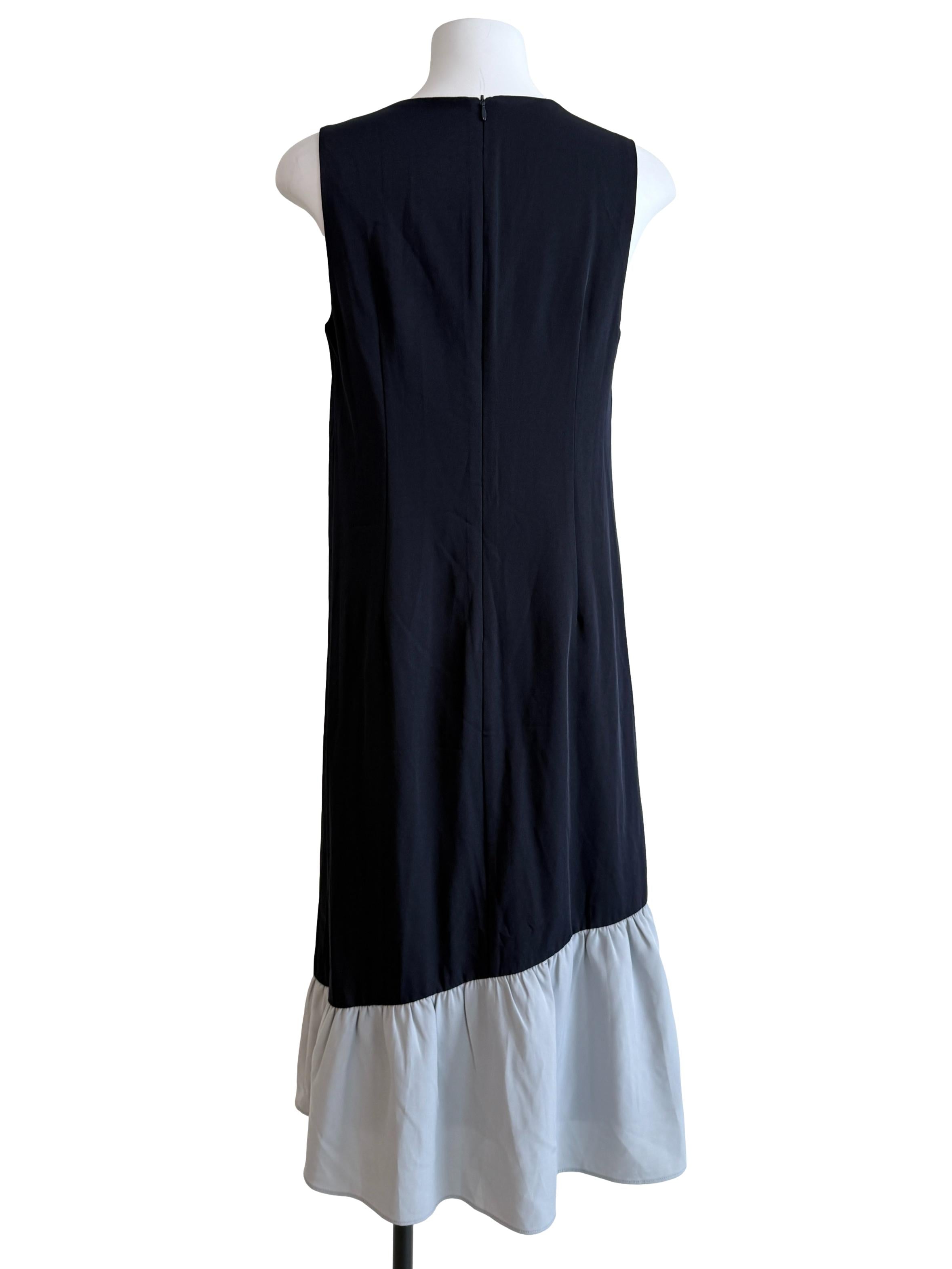 Two Tone Drop Waist Dress
