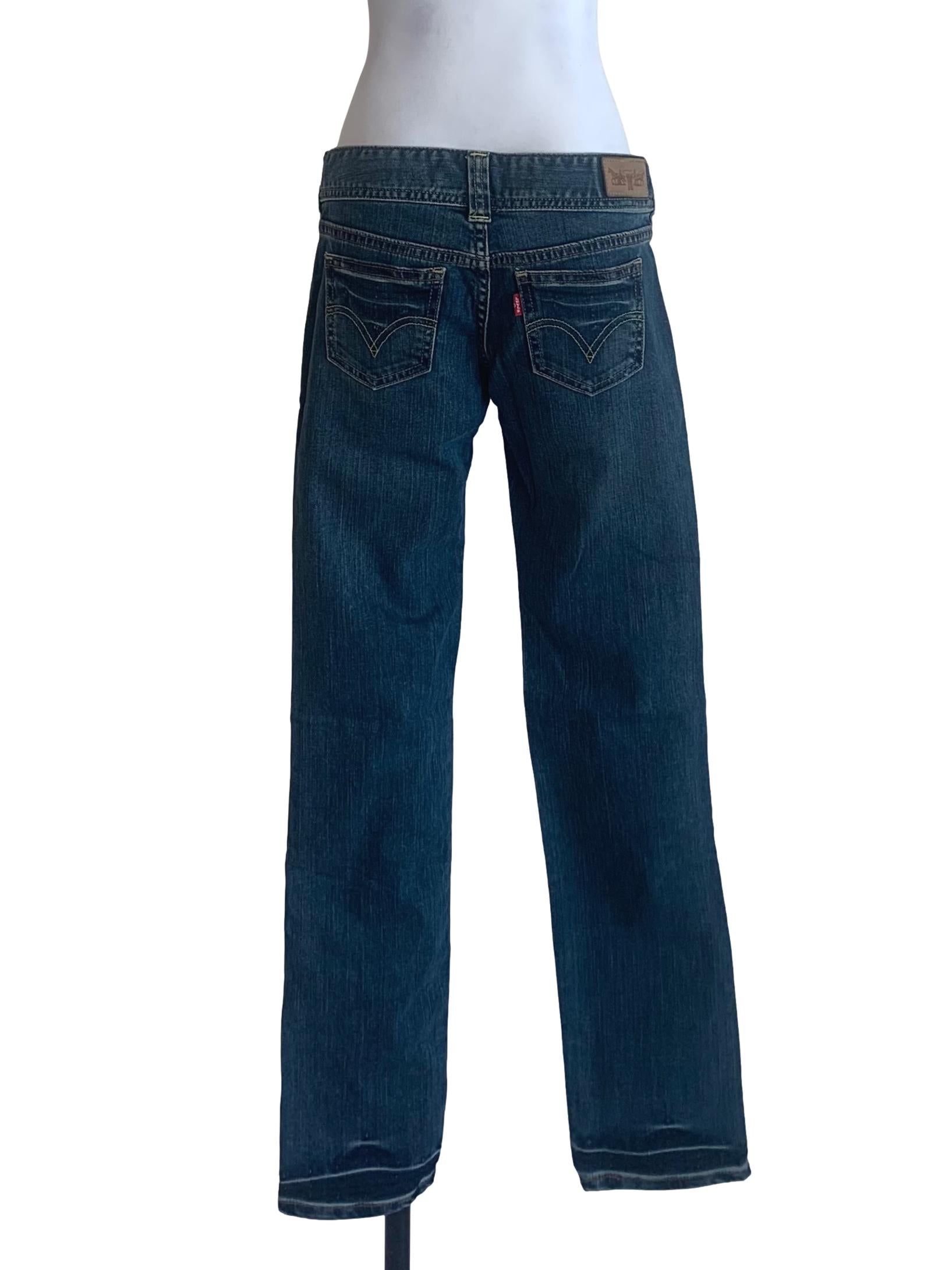 Denim Blue Low Rise Skinny Jeans
