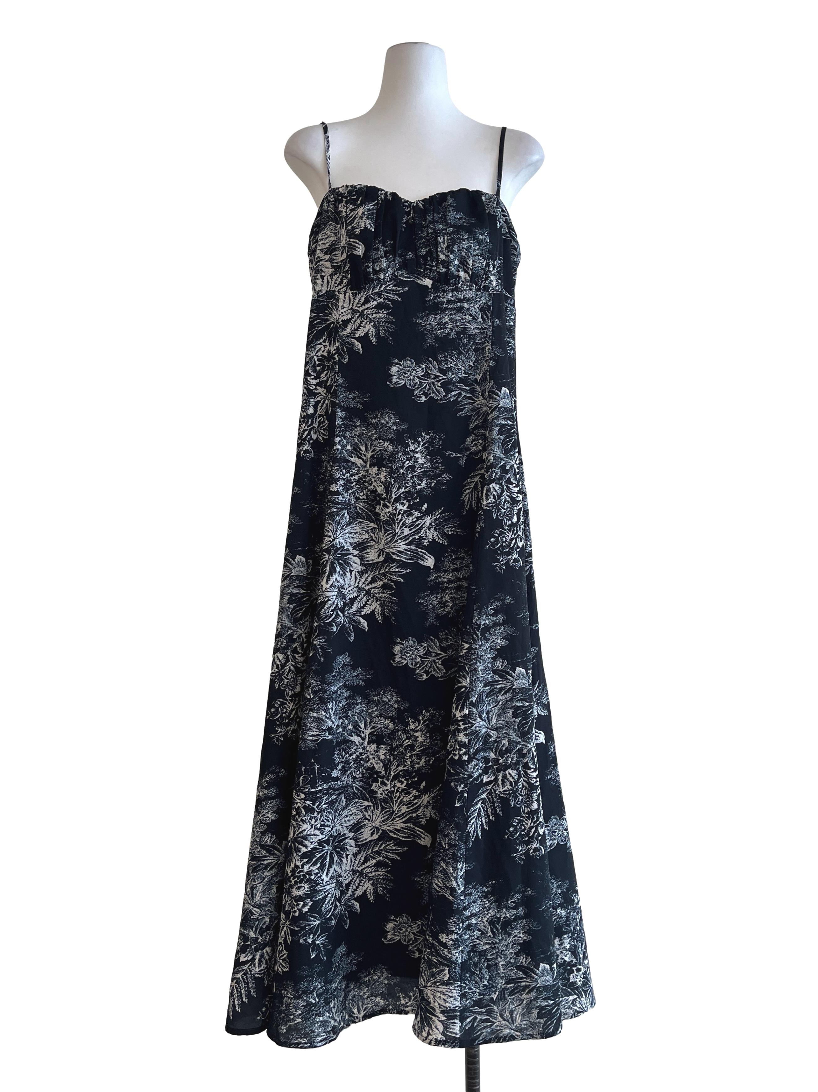 Jade Black Spaghetti Strap Maxi Dress