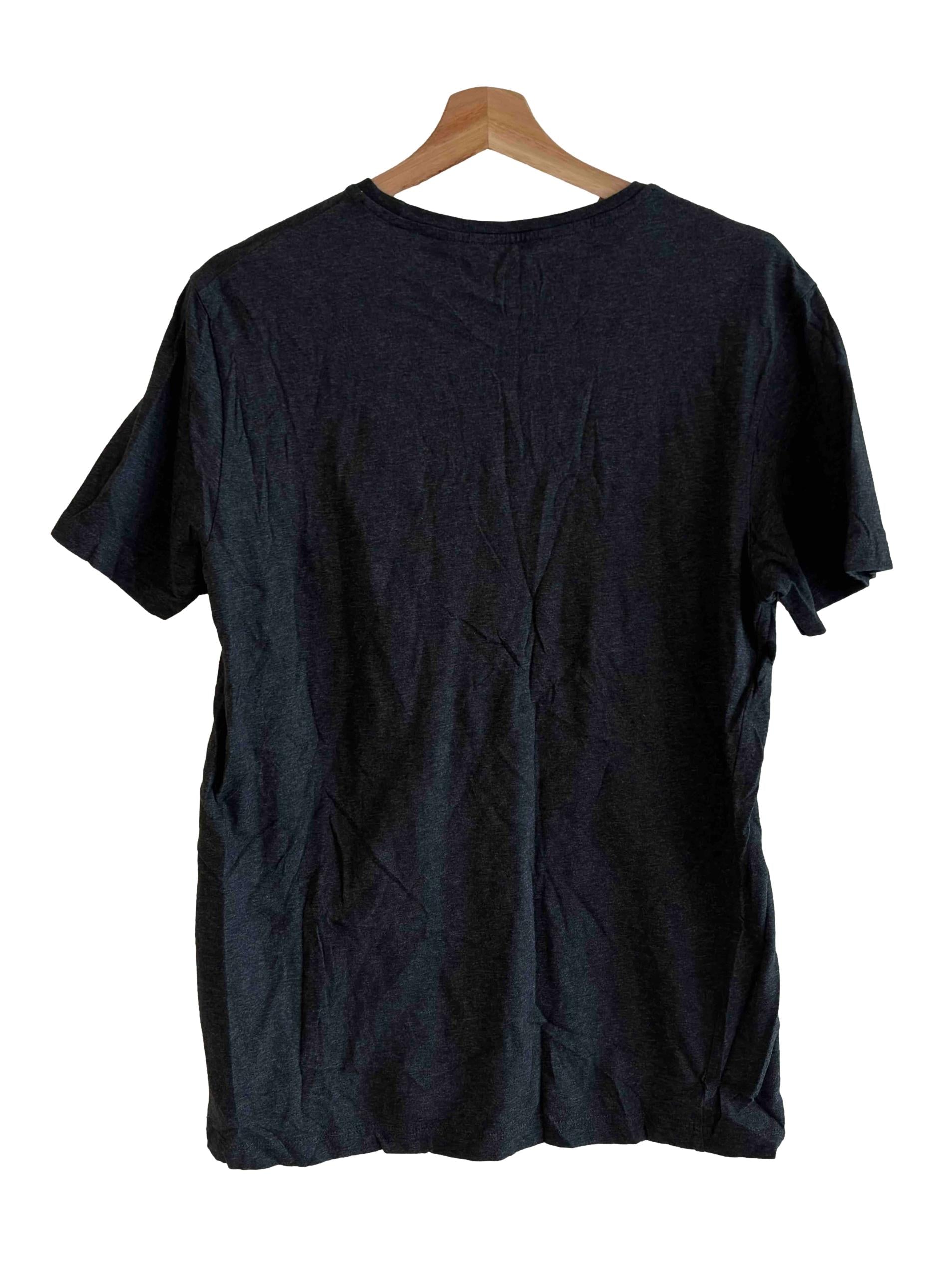 Washed Black Basic Cotton Tee