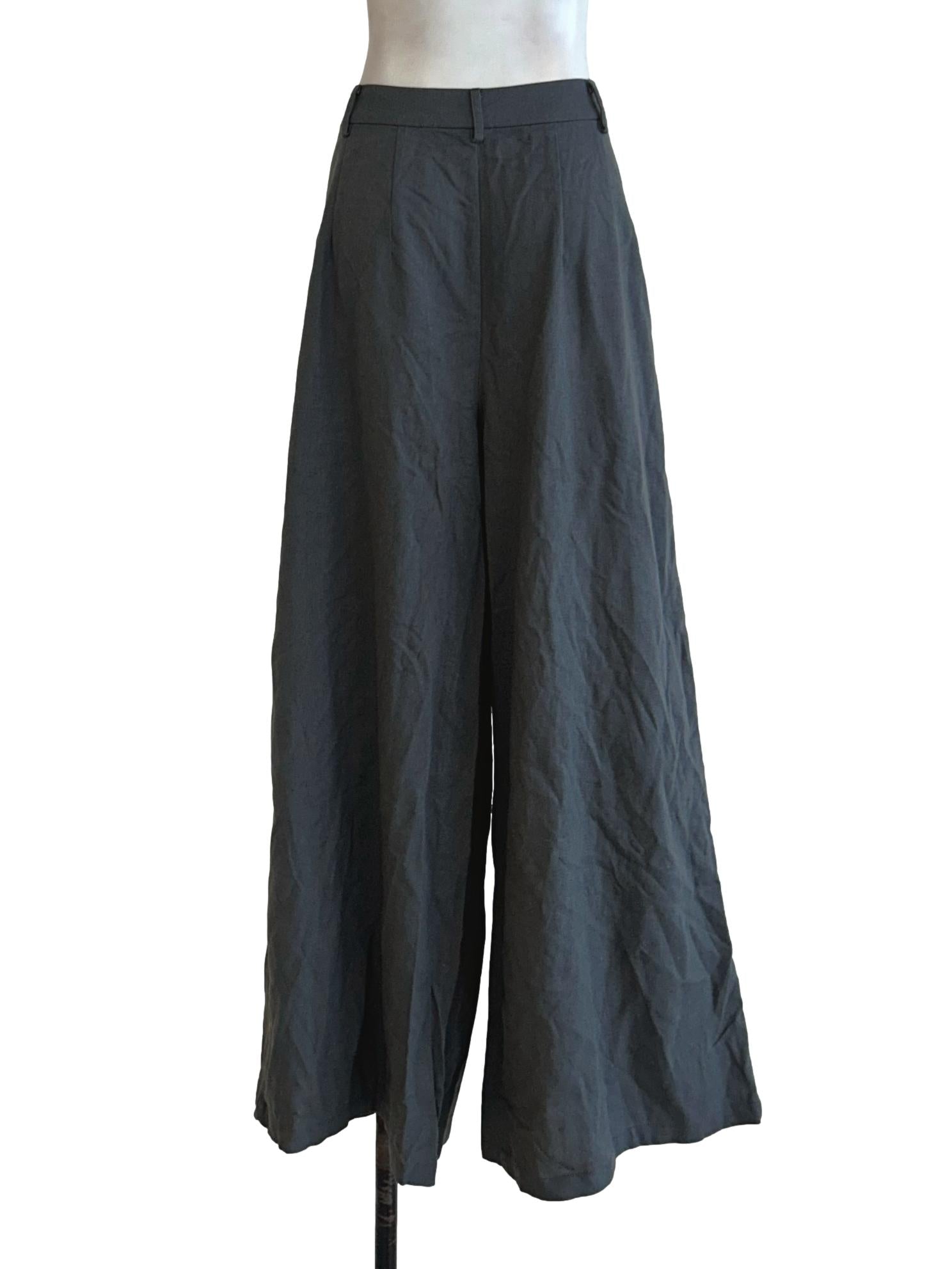 Ash Grey Wide Leg Pants TTR