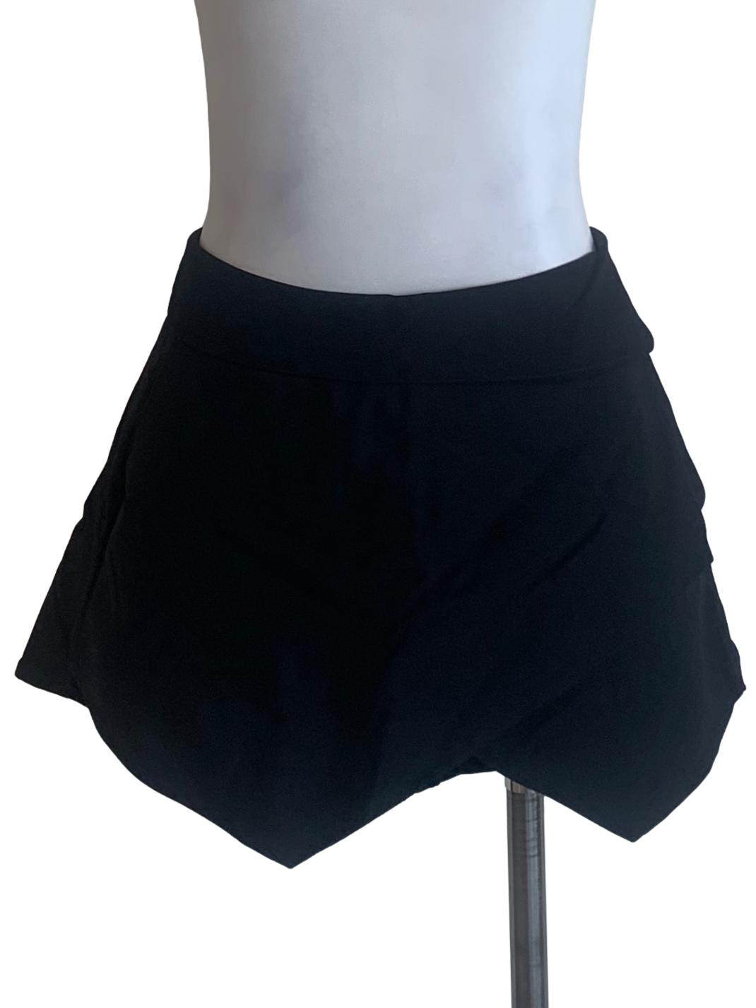 Midnight Black Loose Skorts