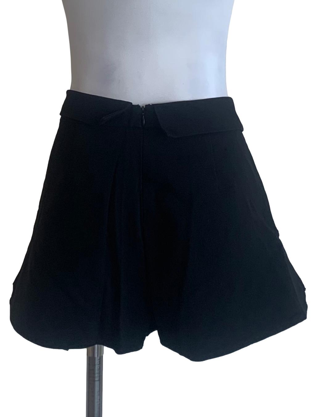 Midnight Black Loose Skorts