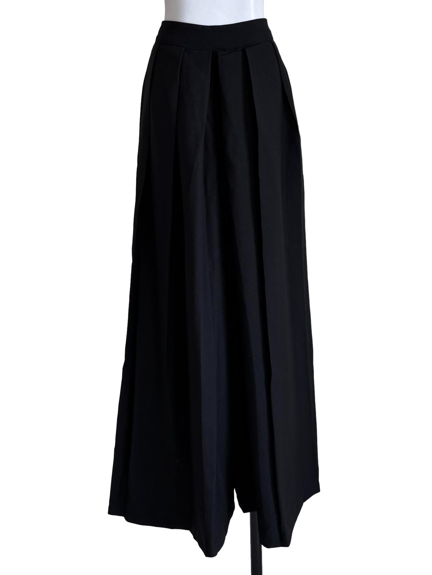 Textured Black Palazzo