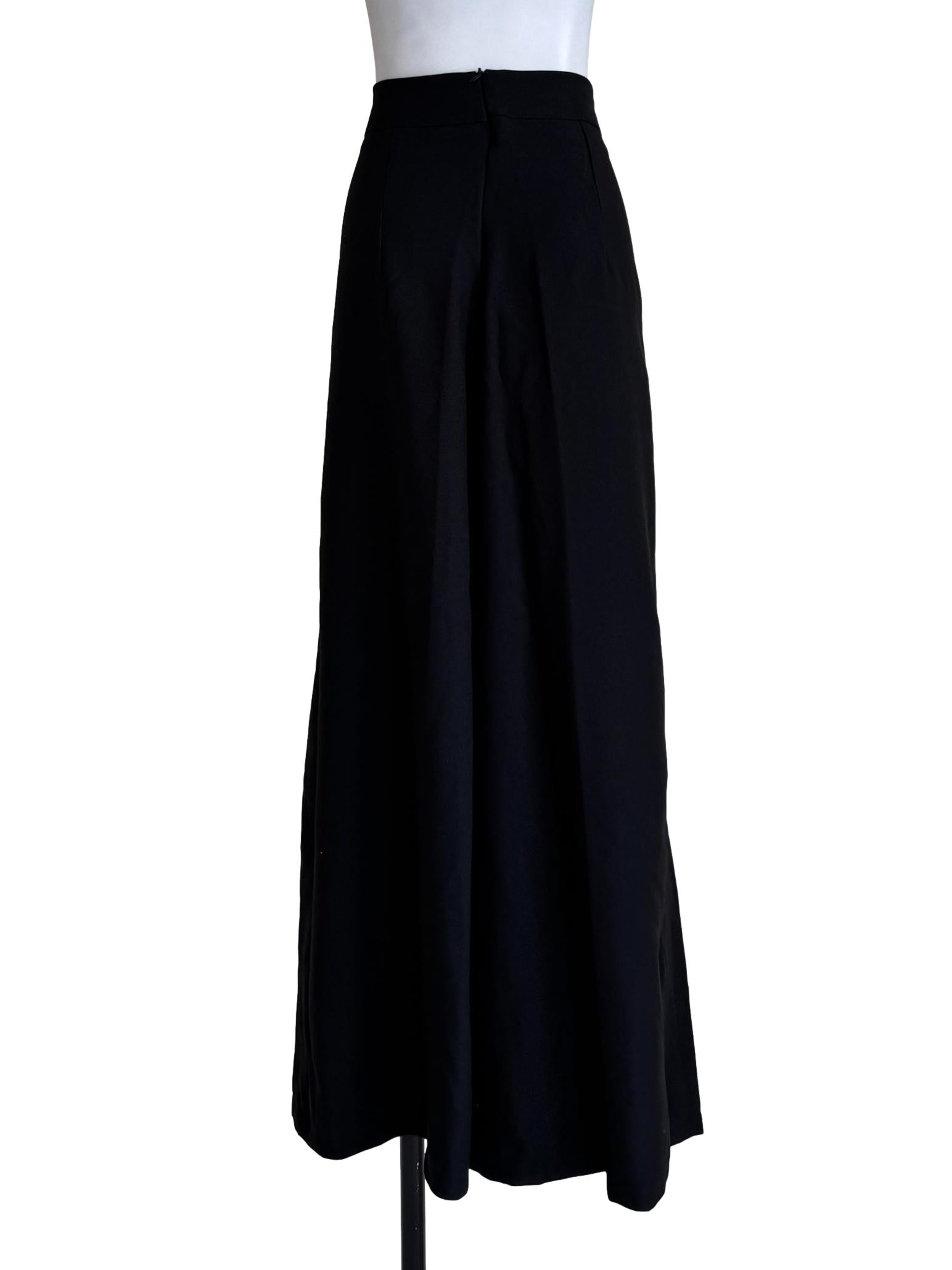 Textured Black Palazzo