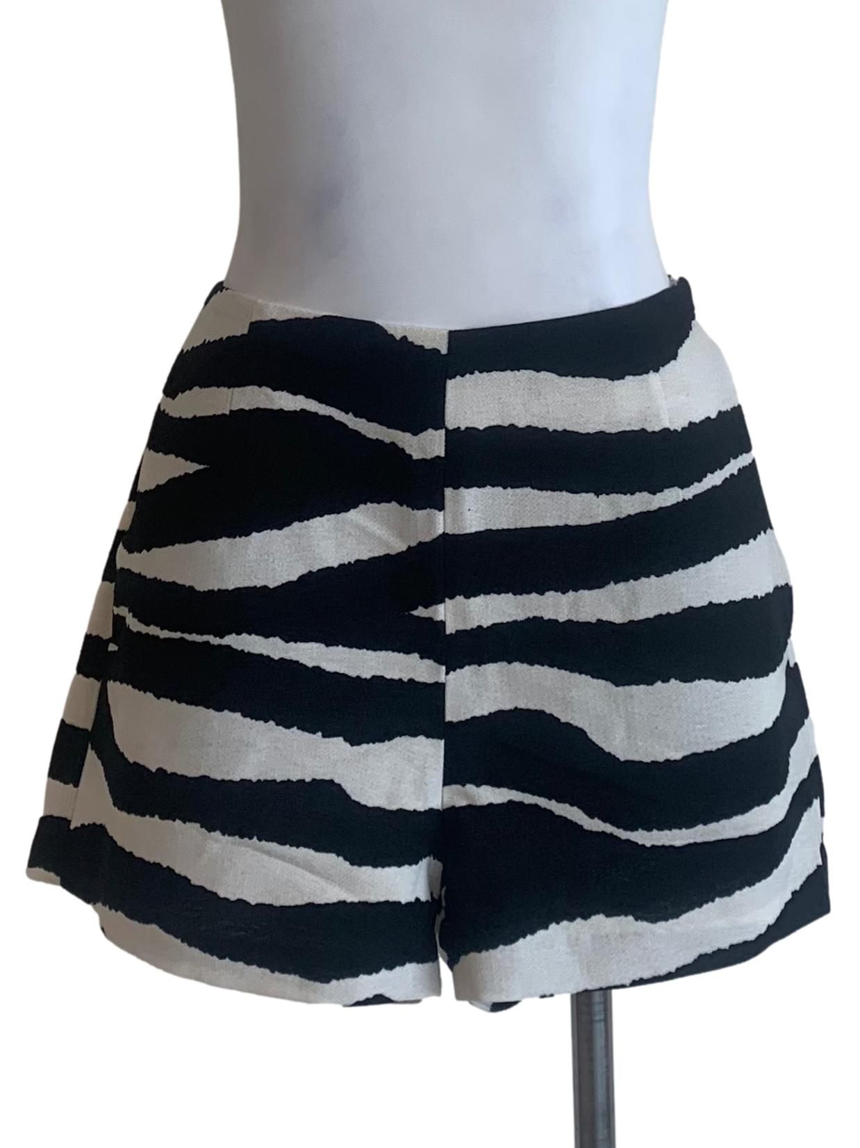 Zebra Pattern Shorts