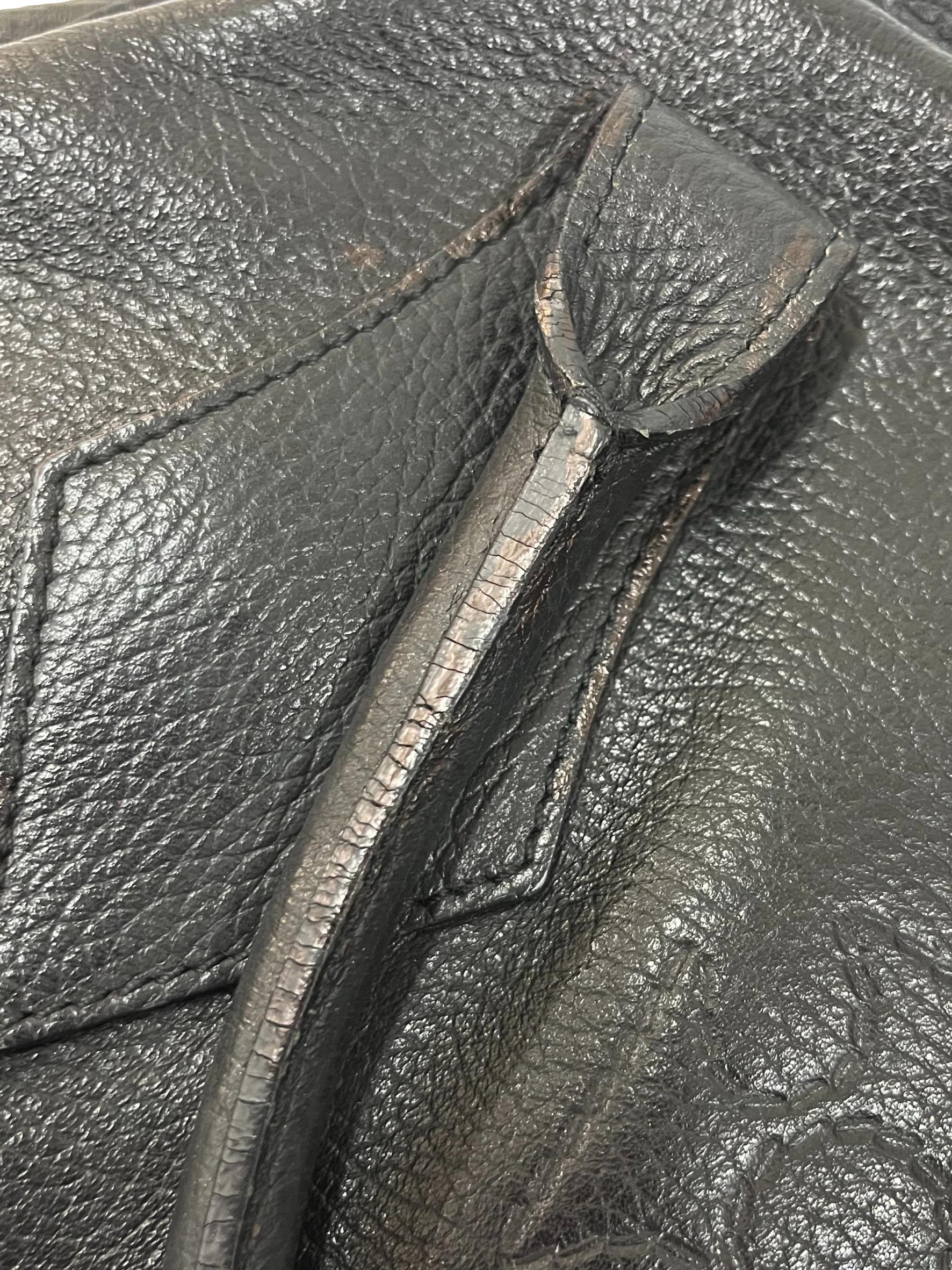 Black Leather Handle Handbag