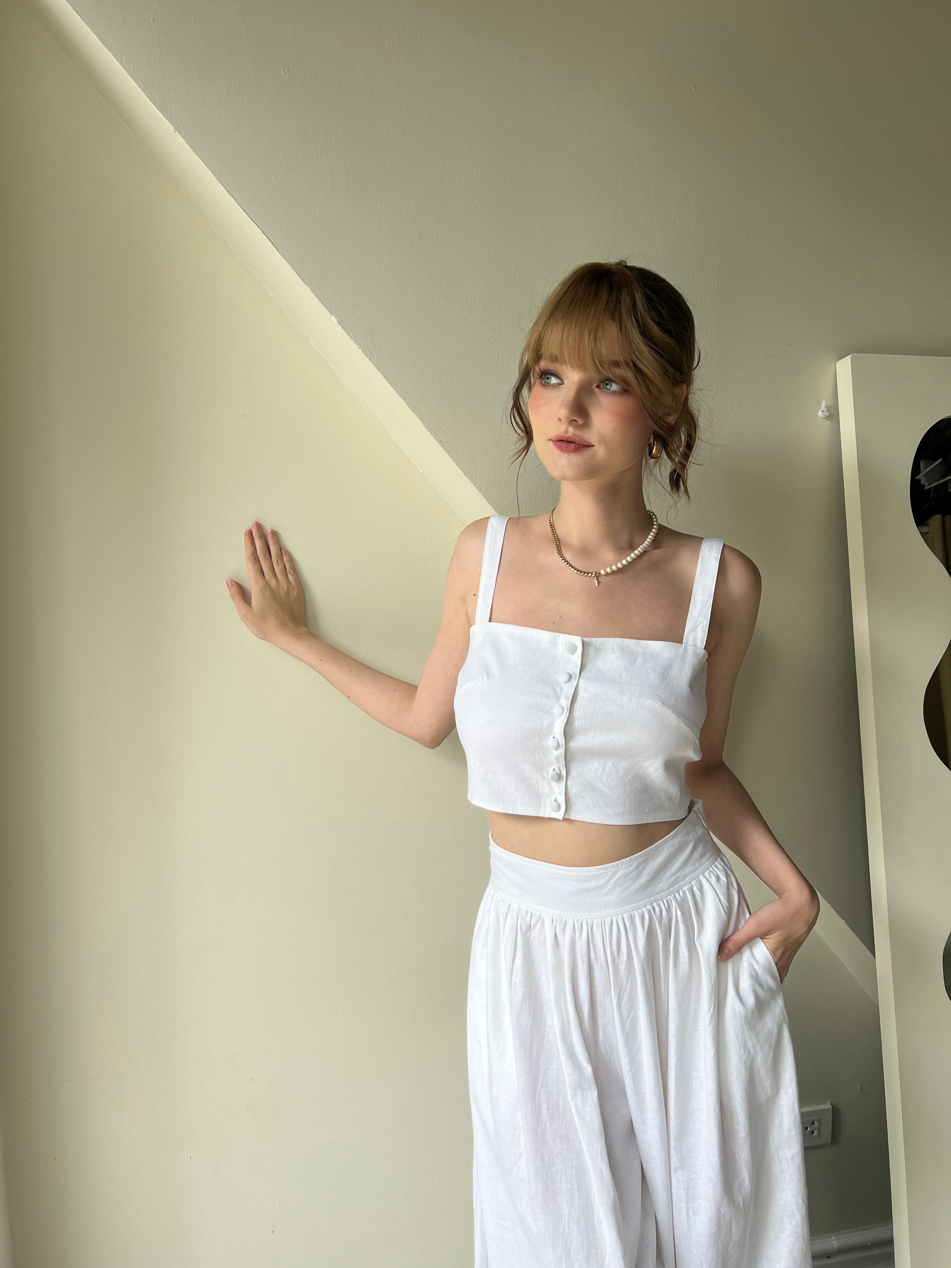 Sicilia Top - White CSN