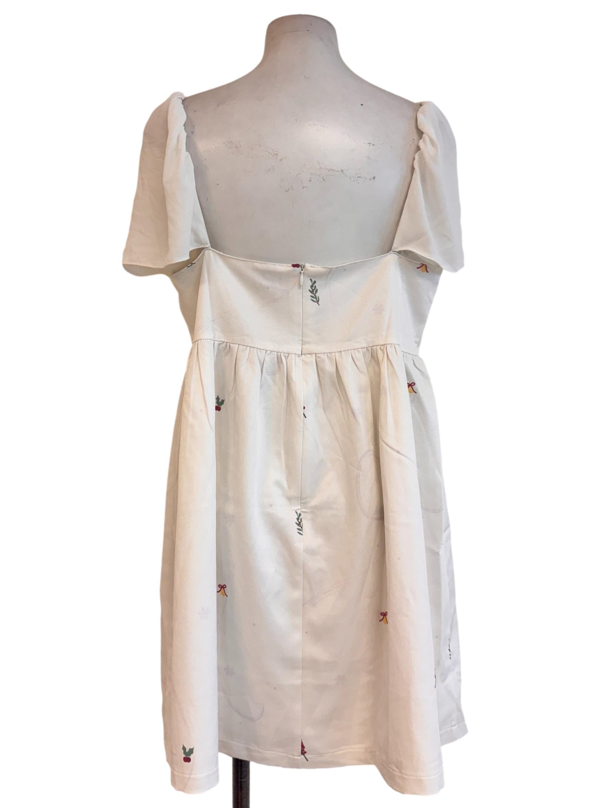 White Patterned Dress