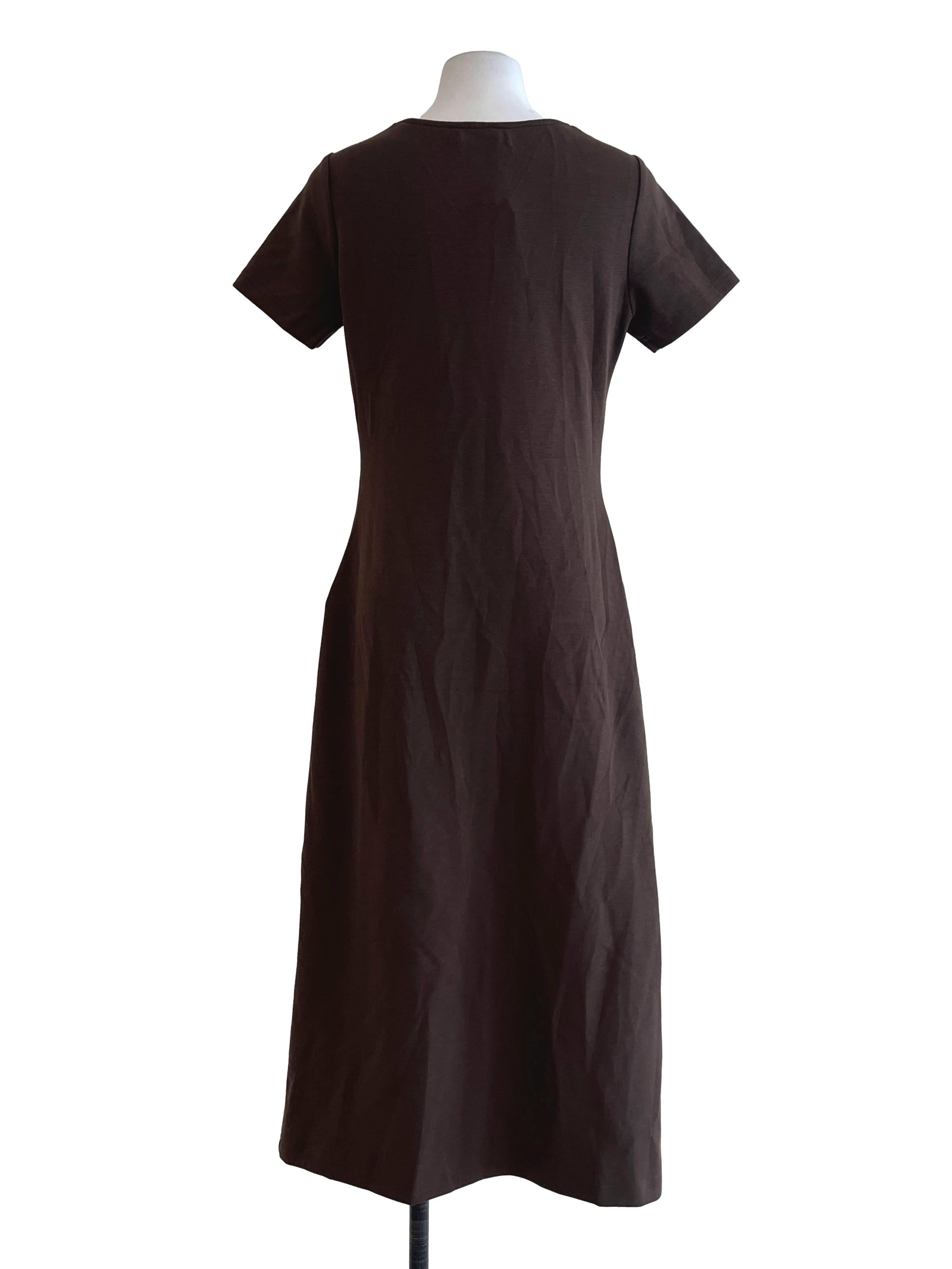 Walnut Wrap Bodycon Dress