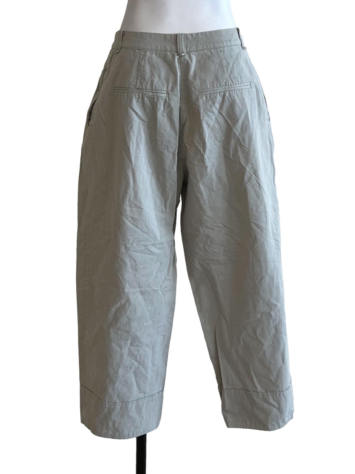 Pistachio Green High-Waisted Formal Pants LB