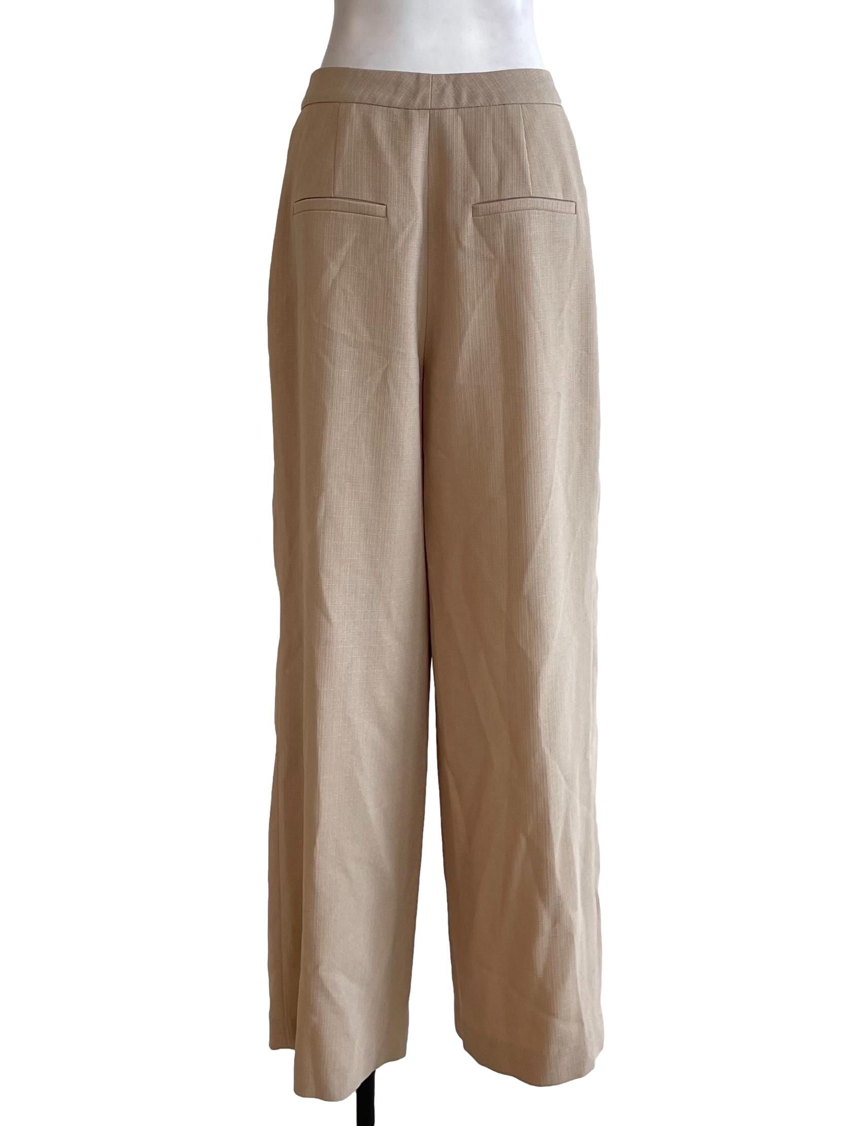 Khaki Tweed Formal Pants