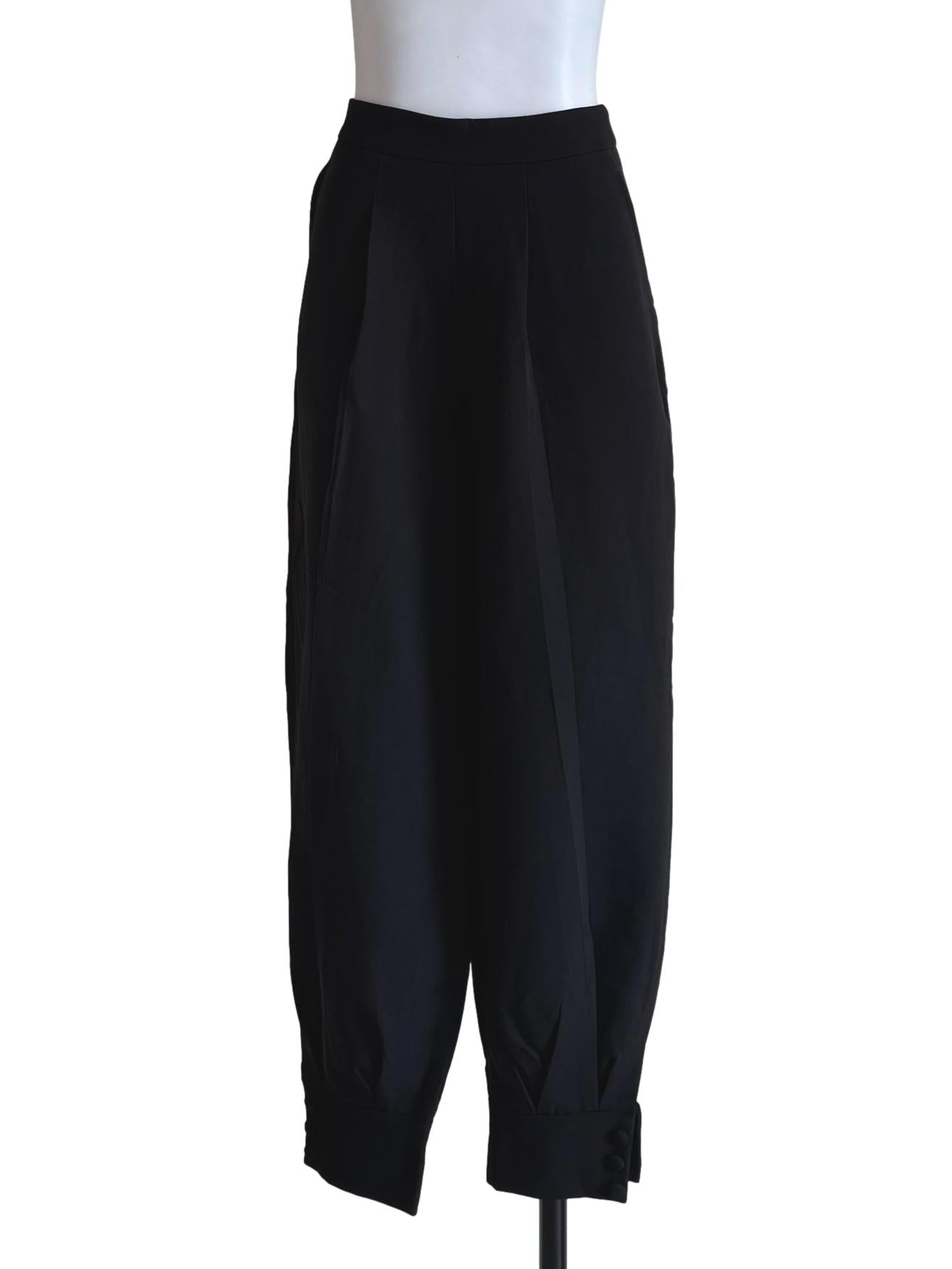 Panther Black Cuff Pants