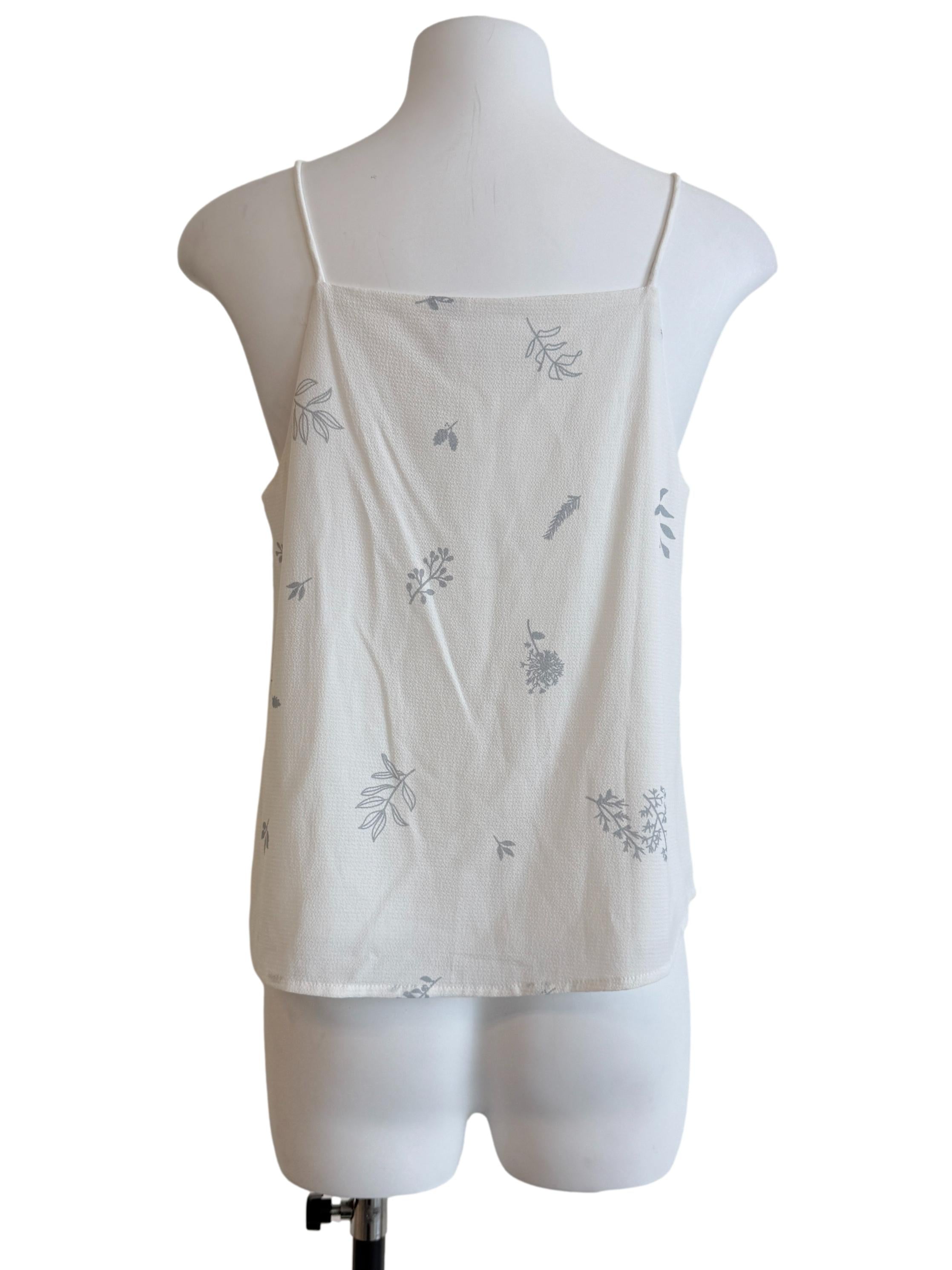 White Spaghetti Strap Crop Top