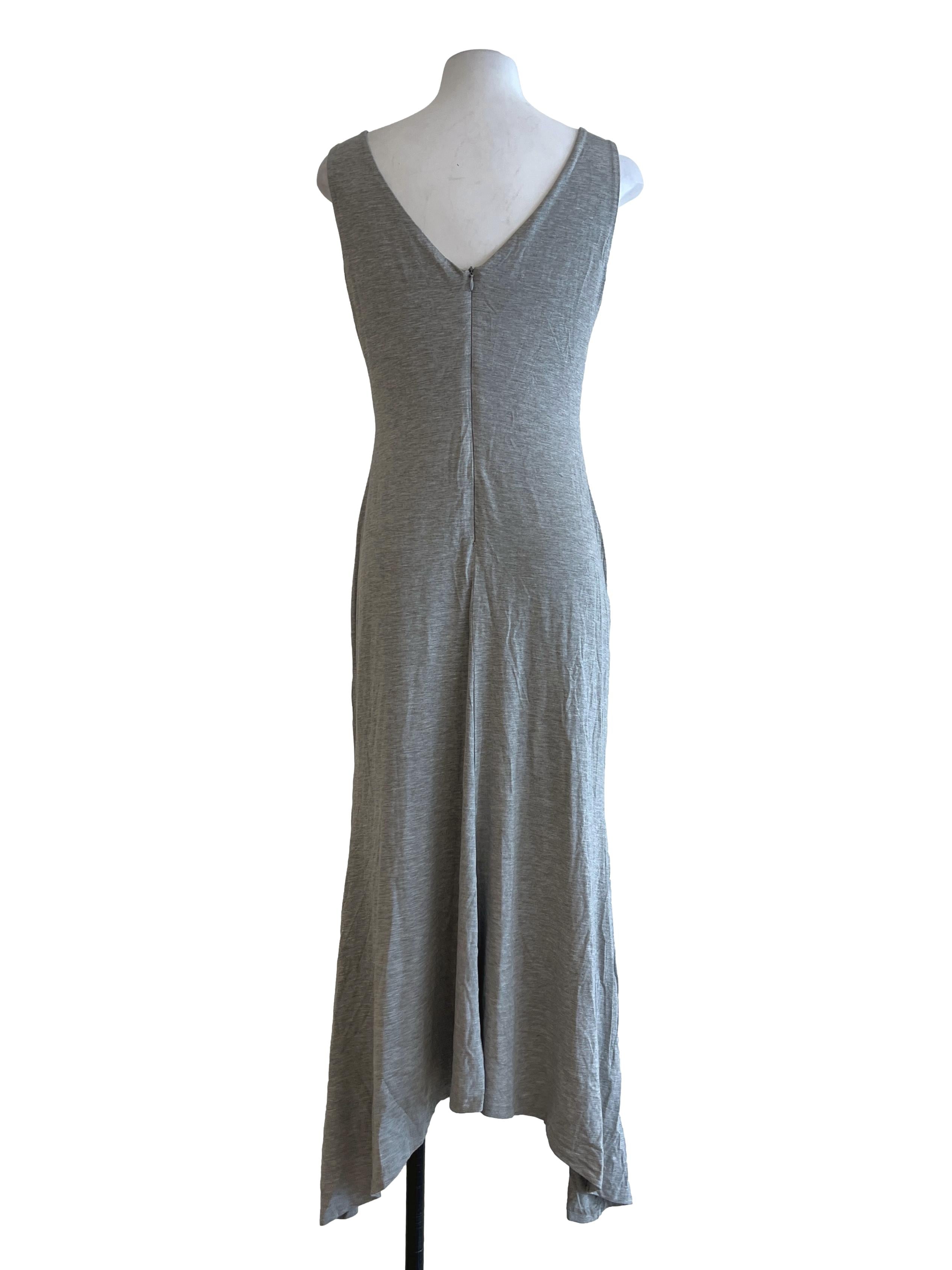 Coin Silver V-Neck Bodycon Sleeveless Dress