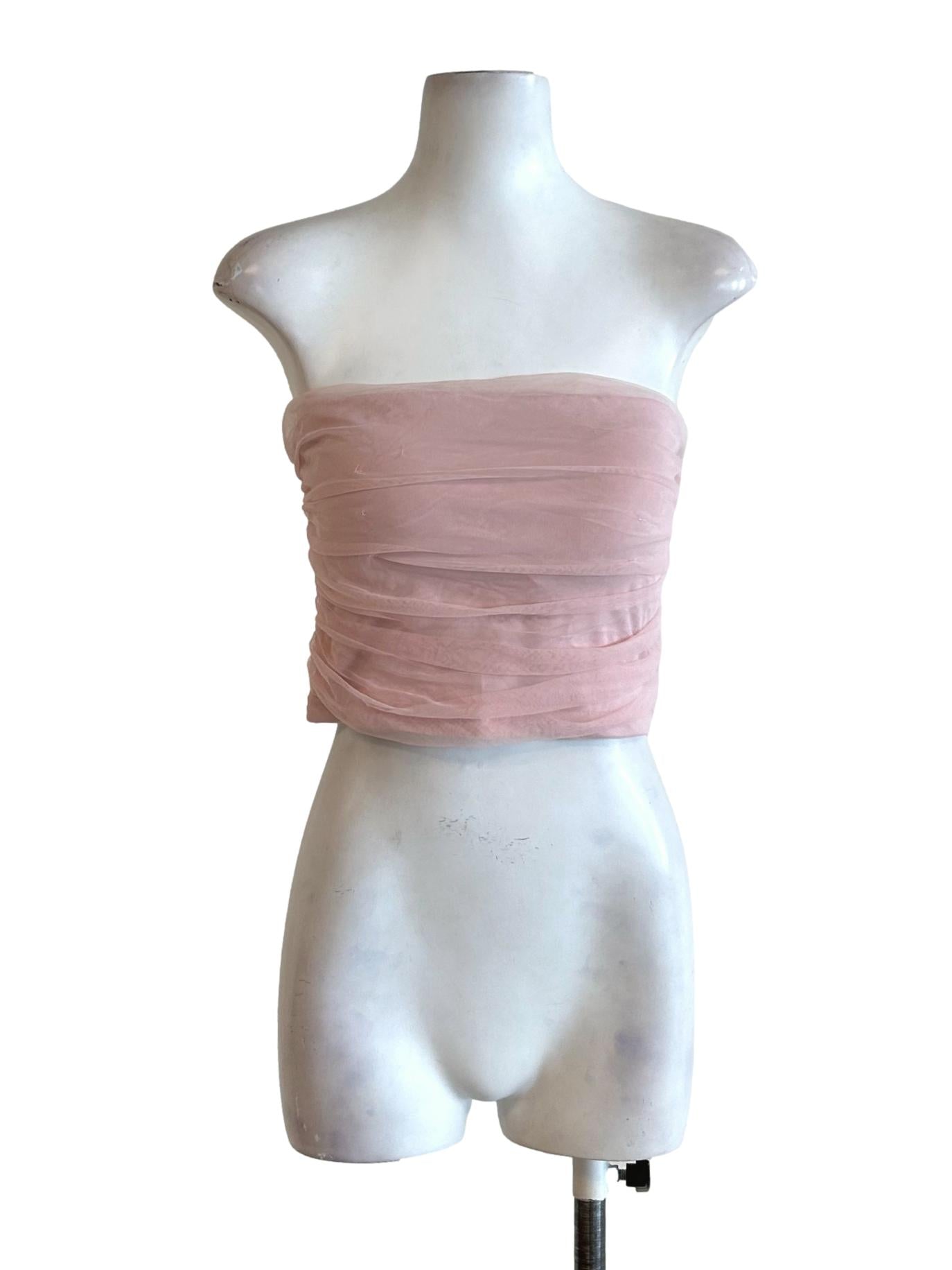 Rose Pink Mesh Top