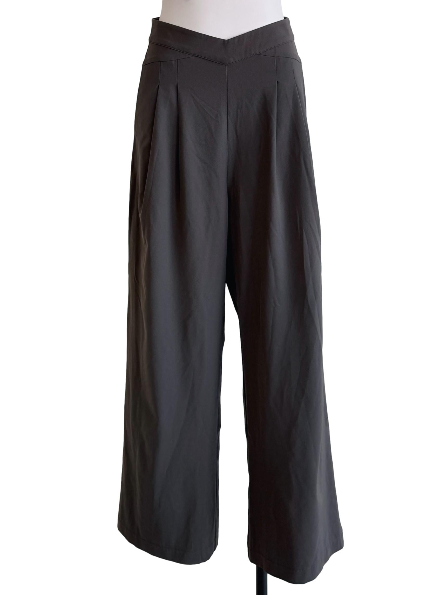 Graphite Grey Straight Pants