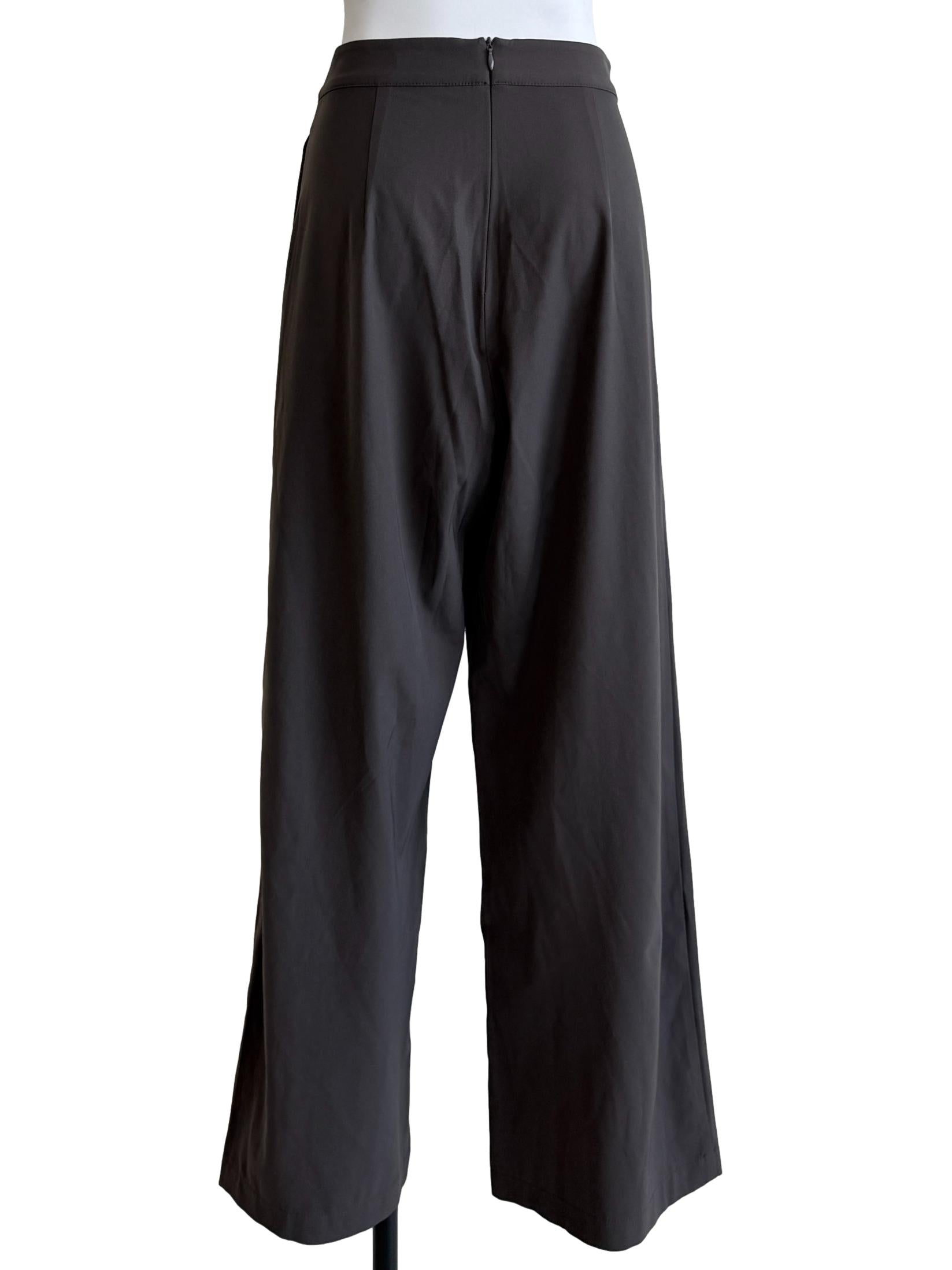 Graphite Grey Straight Pants