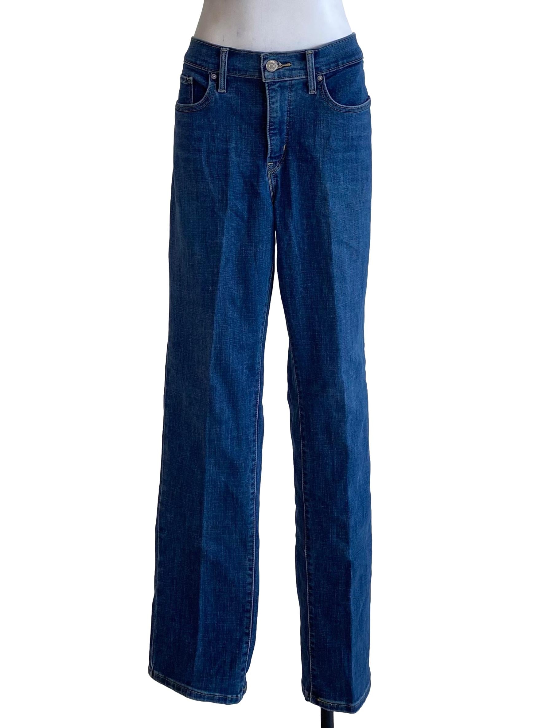Denim Blue Straight Jeans