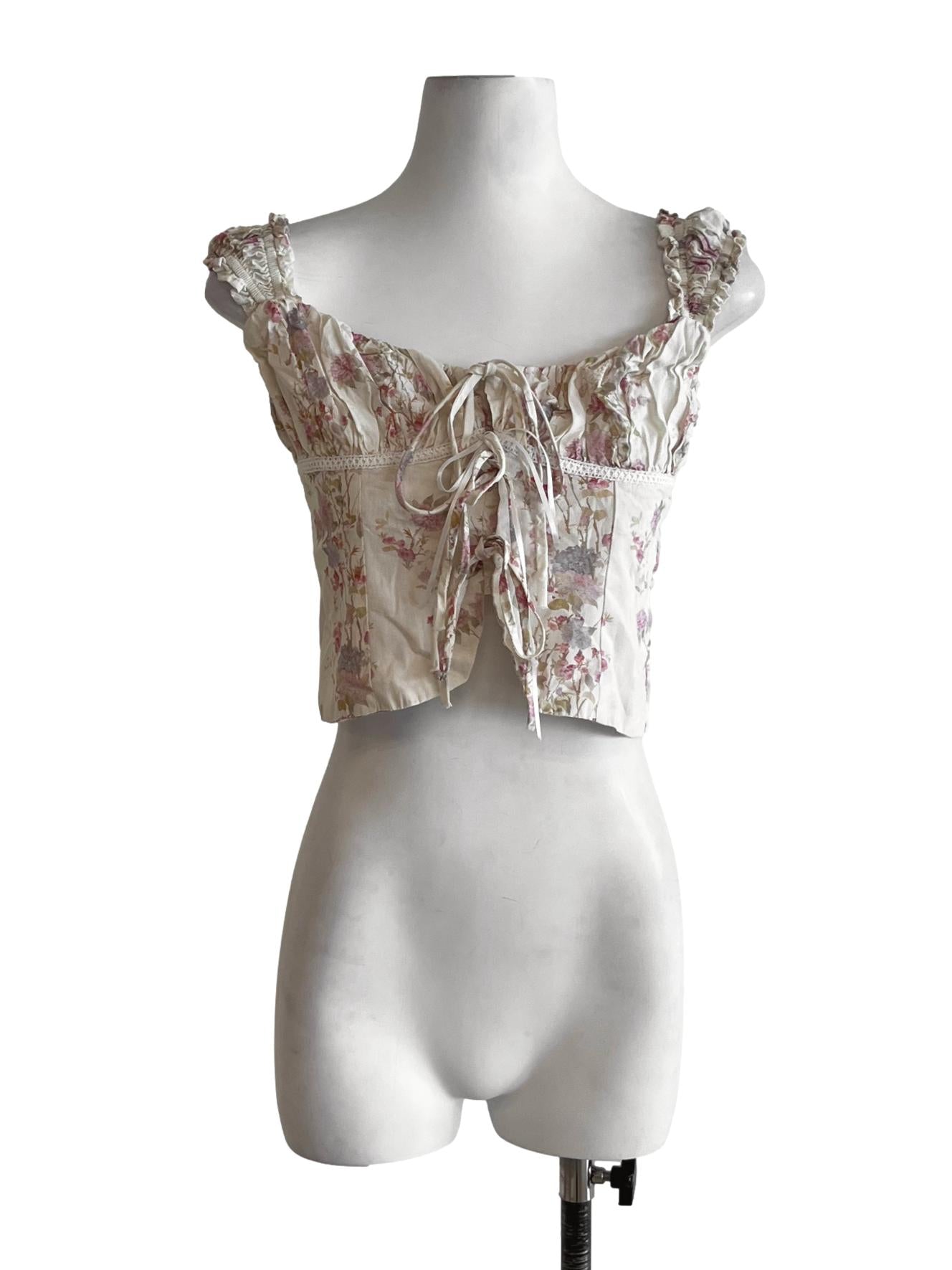Buttermilk Floral Blouse