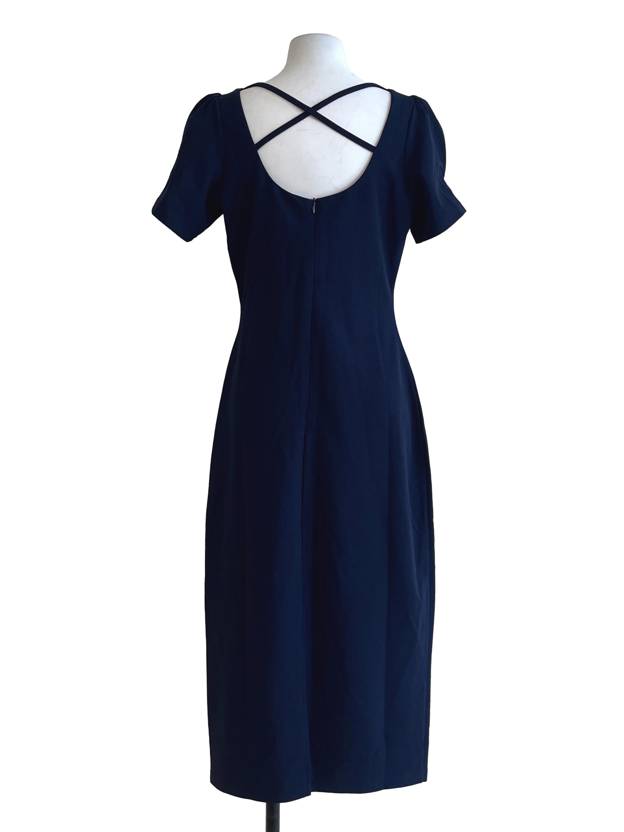 Peacock Blue A-Line Dress
