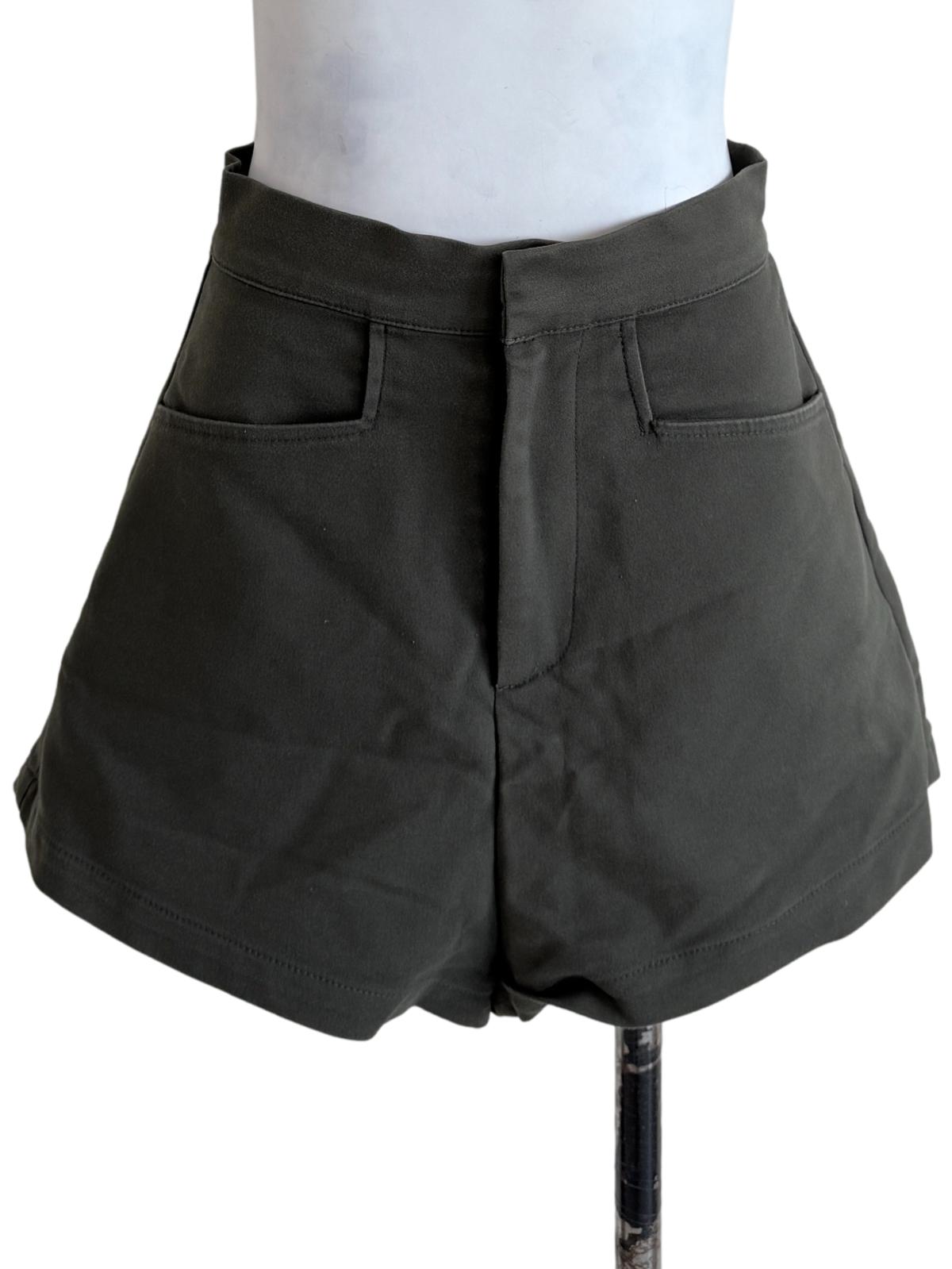 Seaweed Green Relaxed Shorts