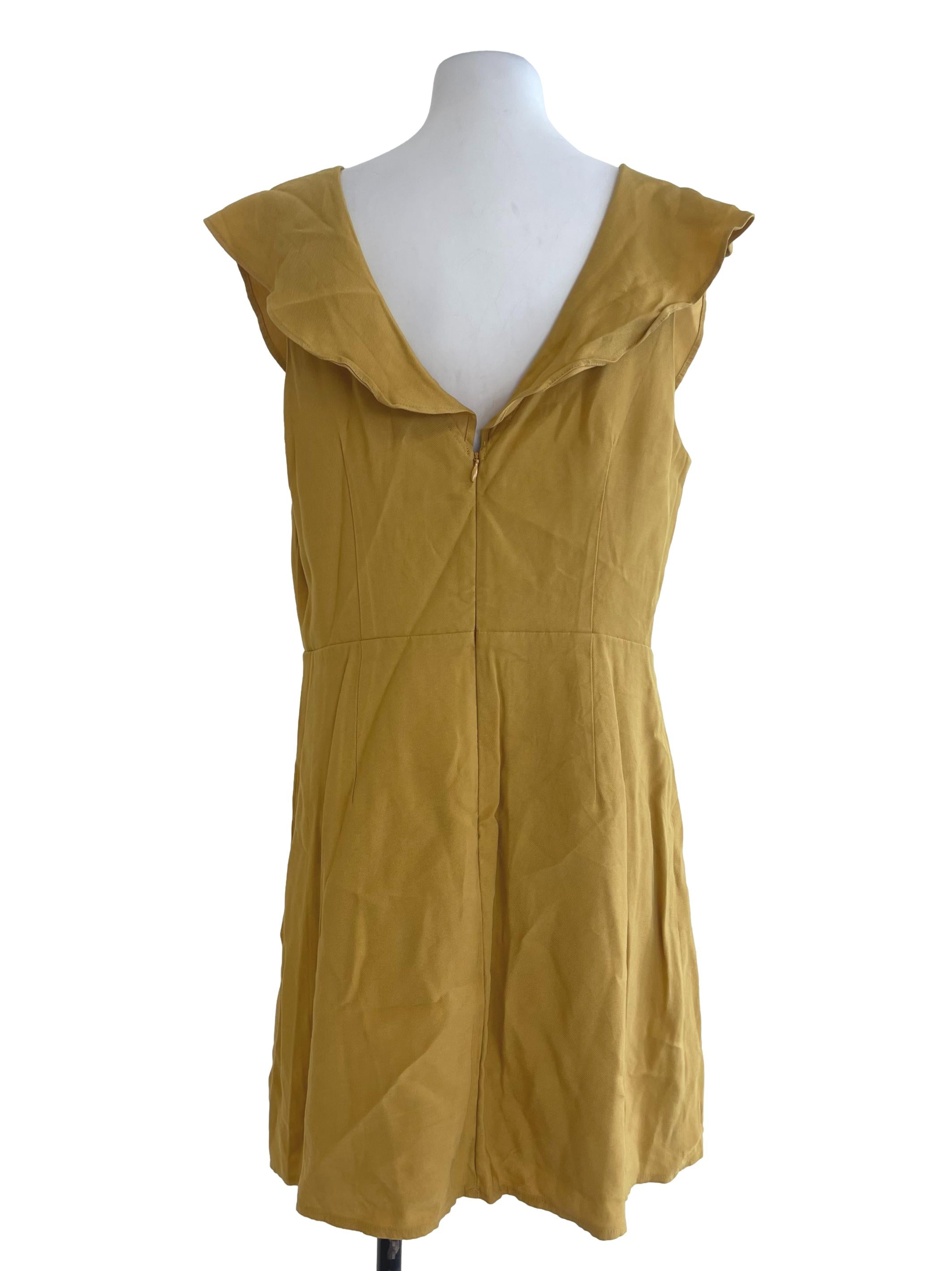 Yellow Mustard Ruffles Dress LB