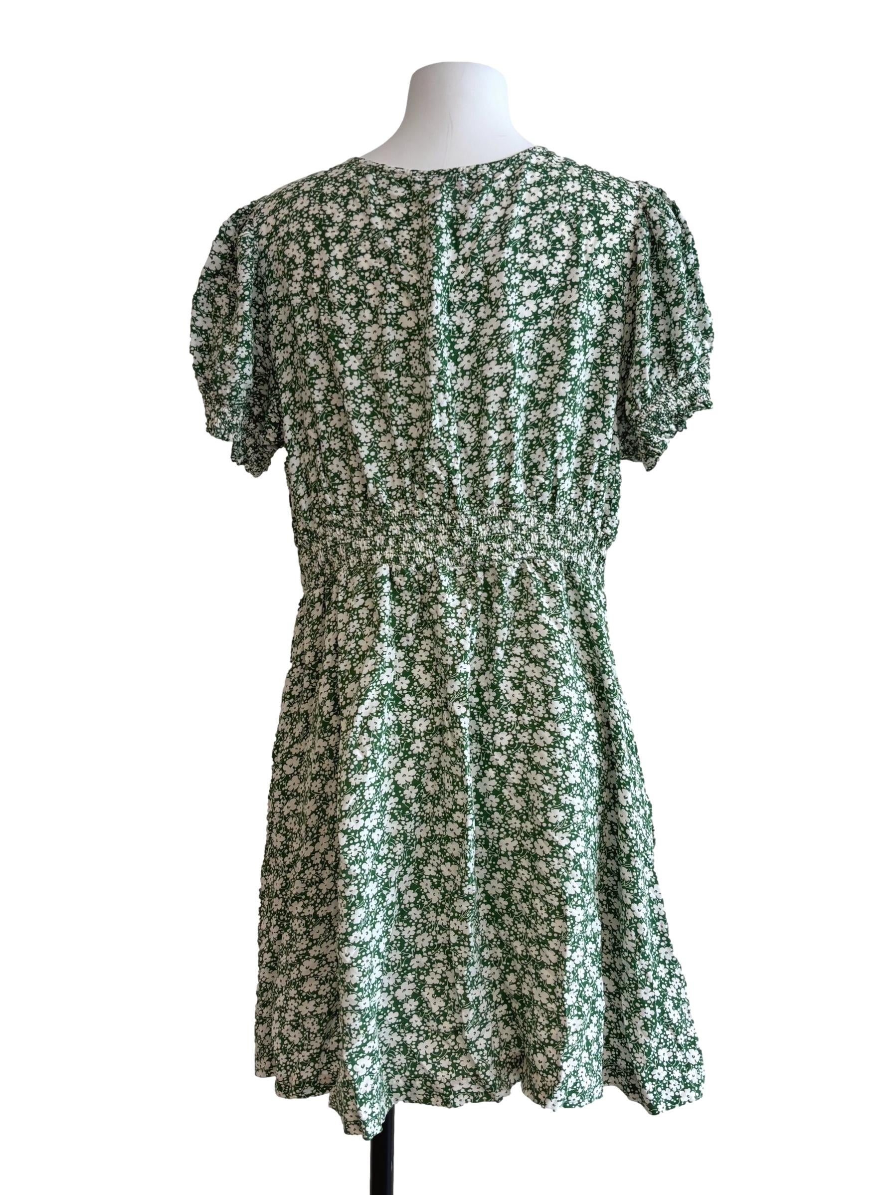 Parakeet Green White Floral Sundress