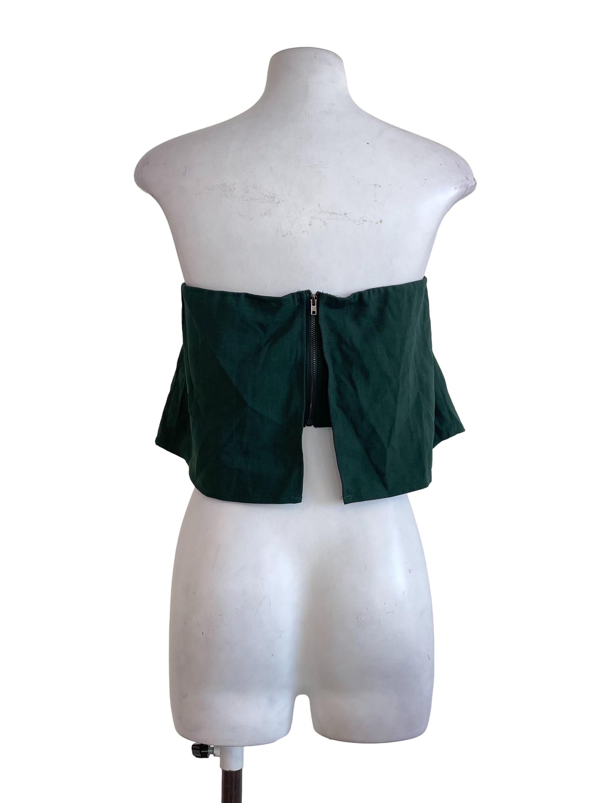 Pine Green Tube Top