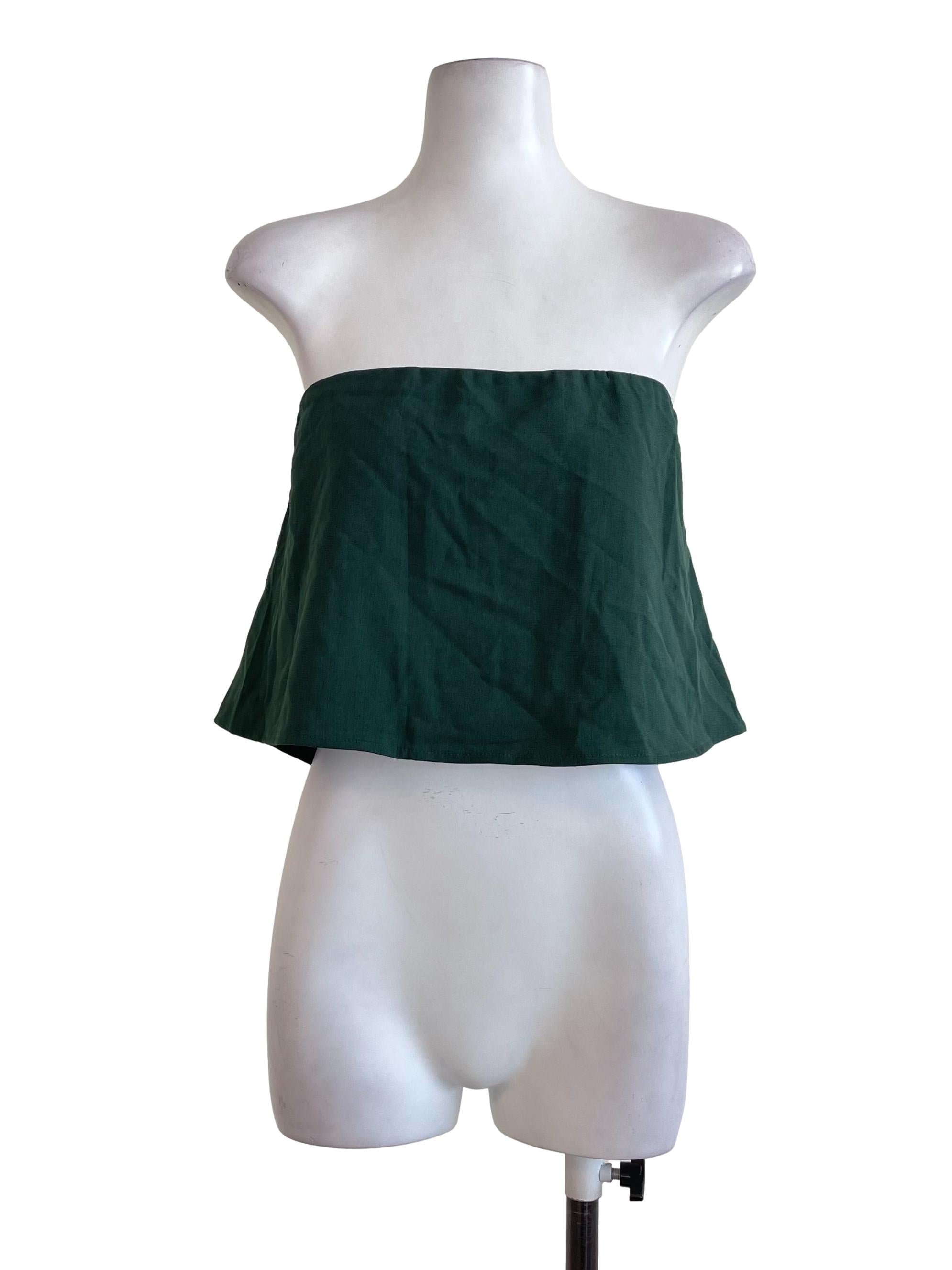 Pine Green Tube Top
