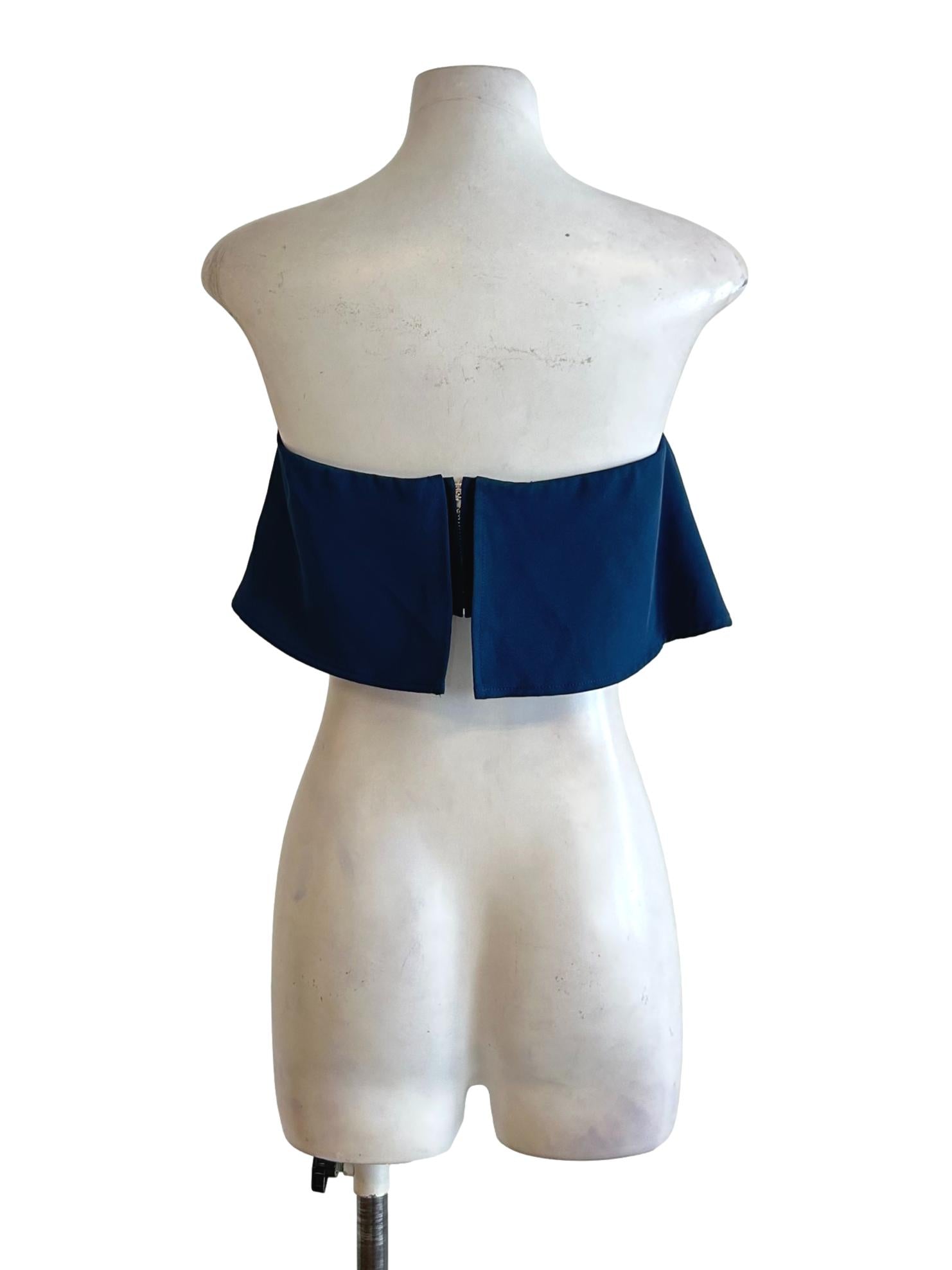 Berry Blue Strapless Top YHF