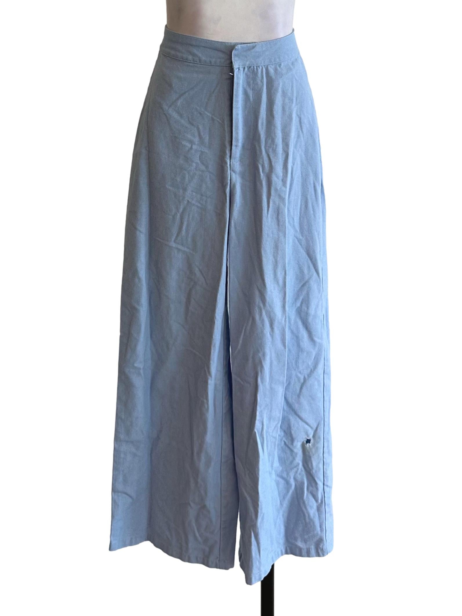 Light Blue Wide Leg Palazzo