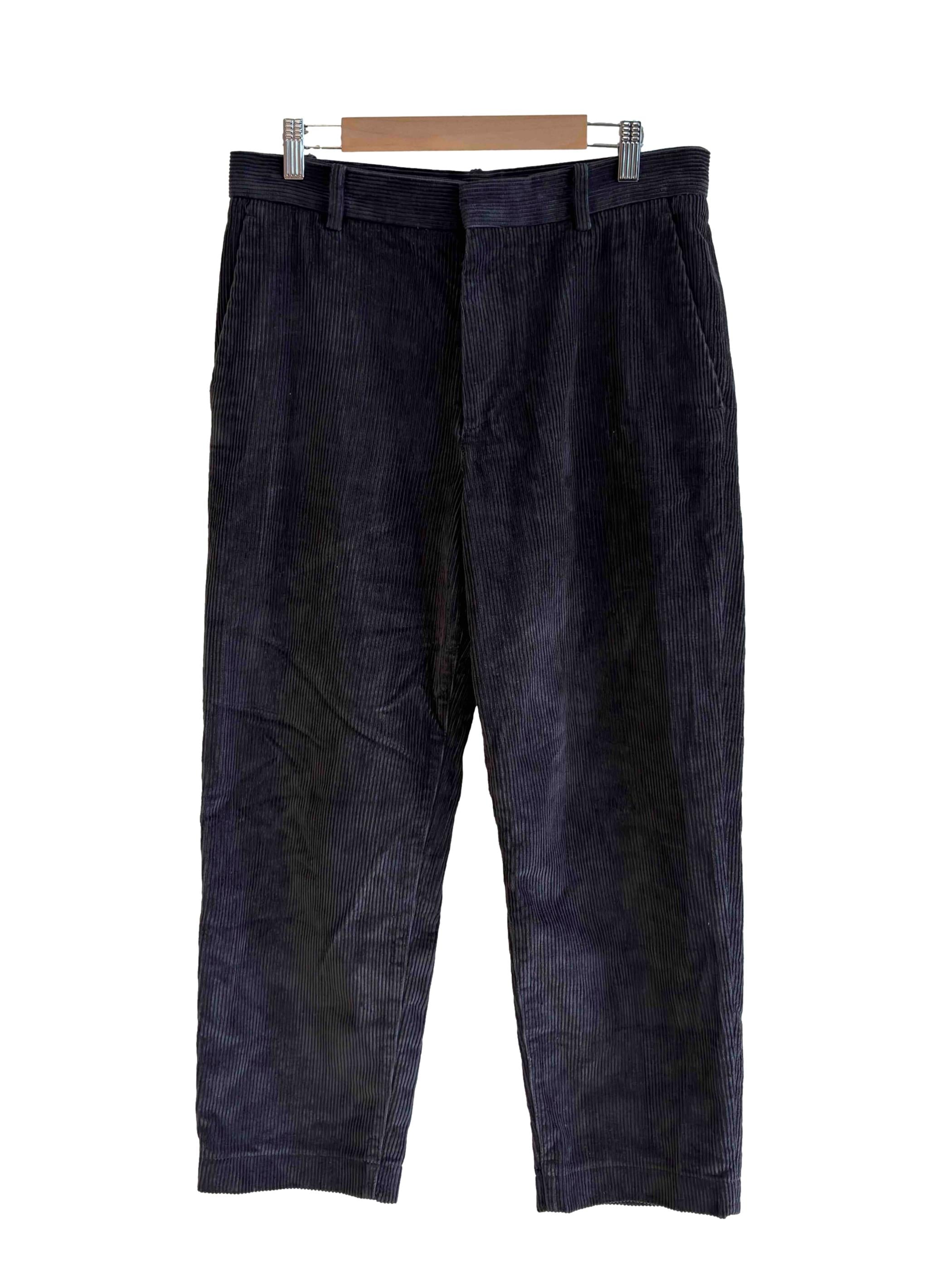Washed Black Corduroy Pant