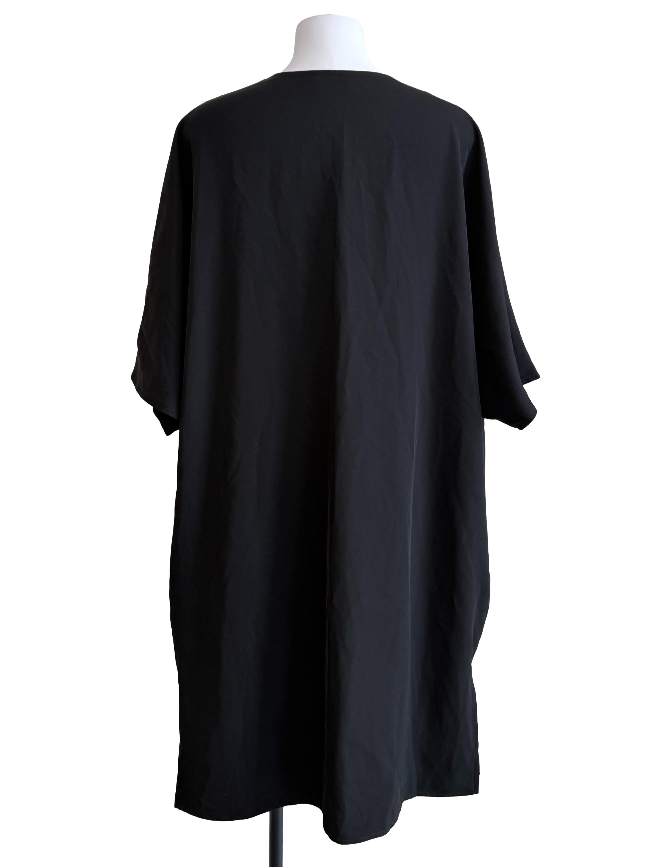 Black Batwing Long Cardigan